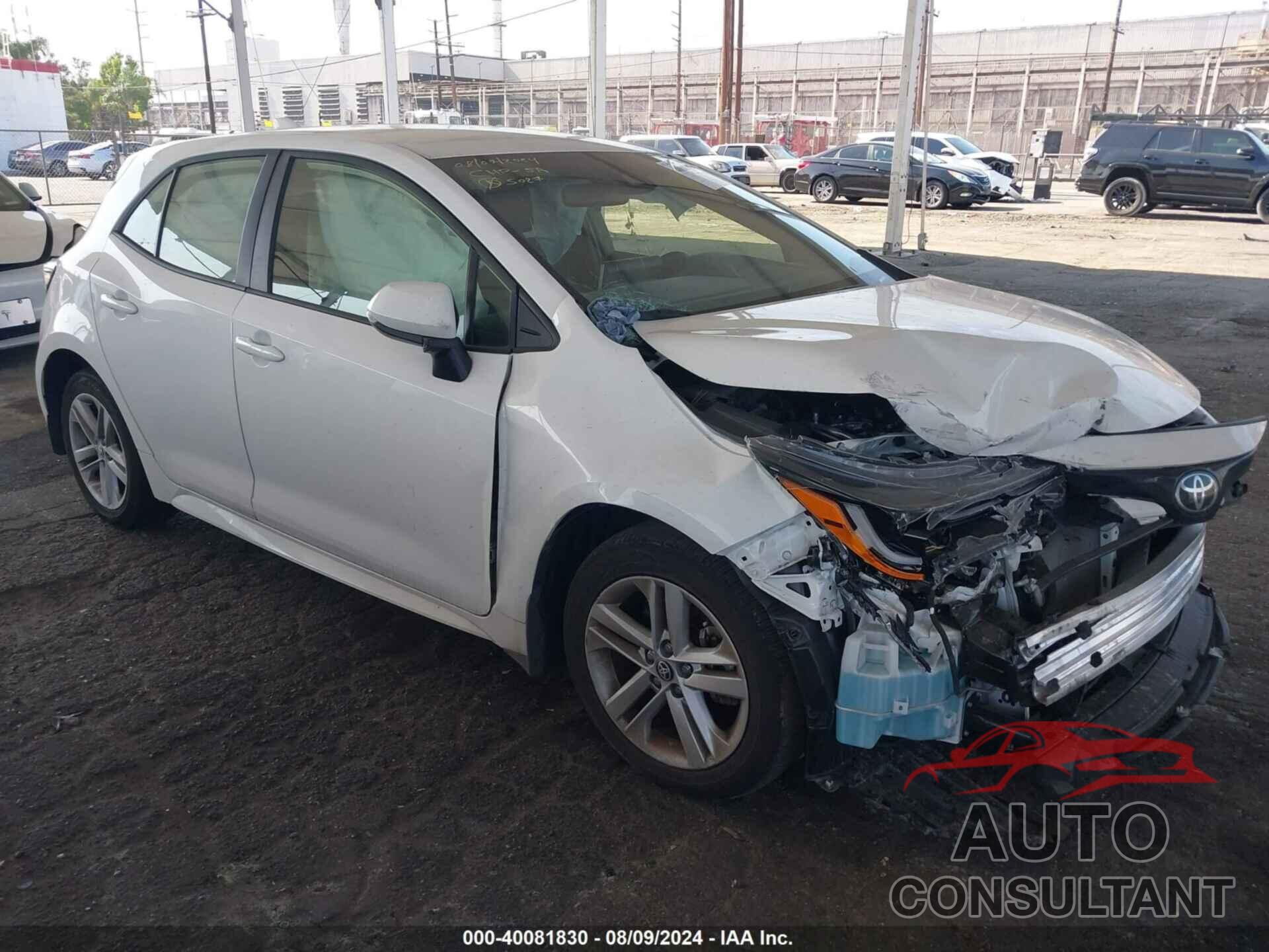 TOYOTA COROLLA 2022 - JTNB4MBE7N3162352
