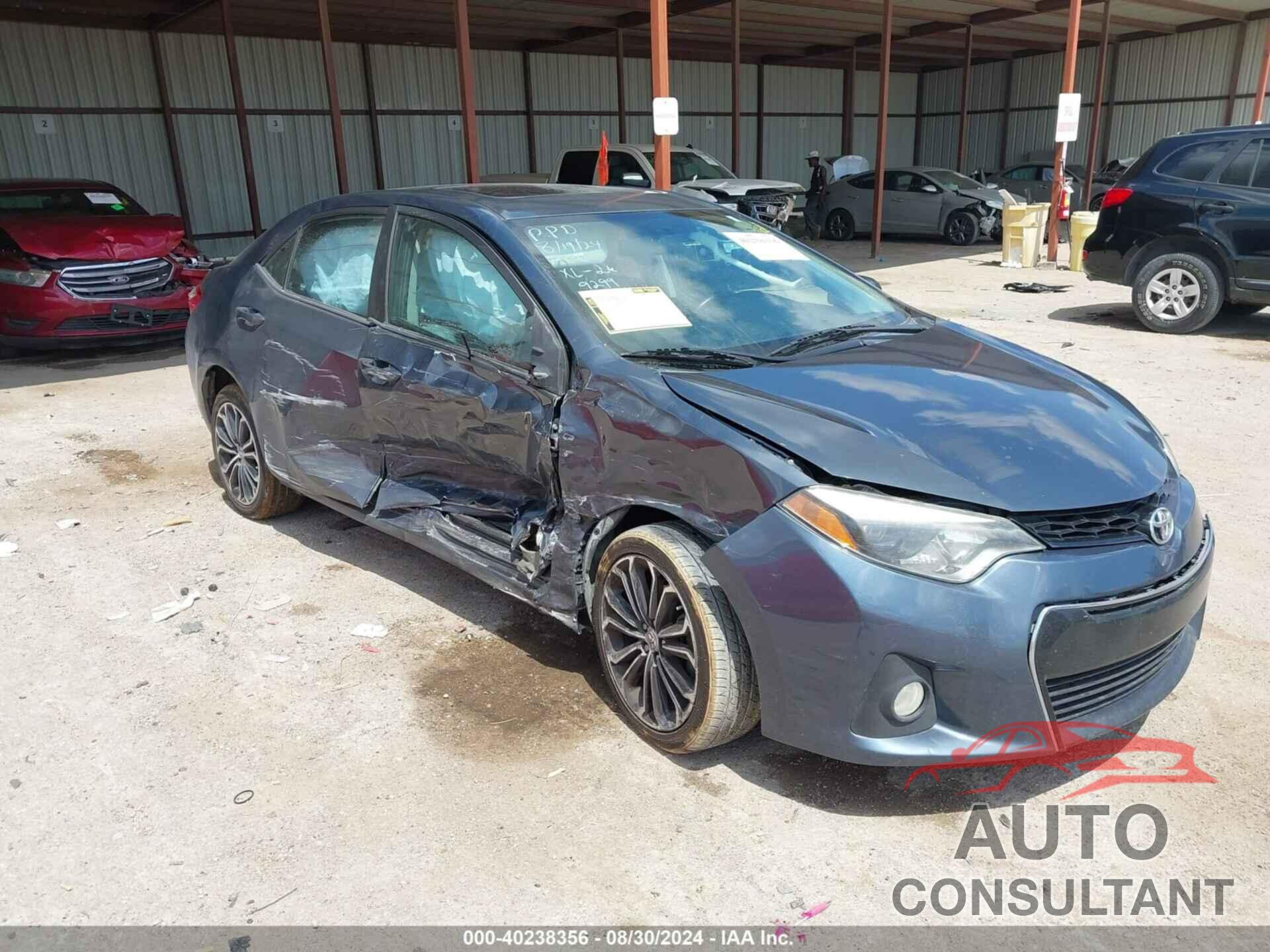 TOYOTA COROLLA 2016 - 5YFBURHE2GP429299