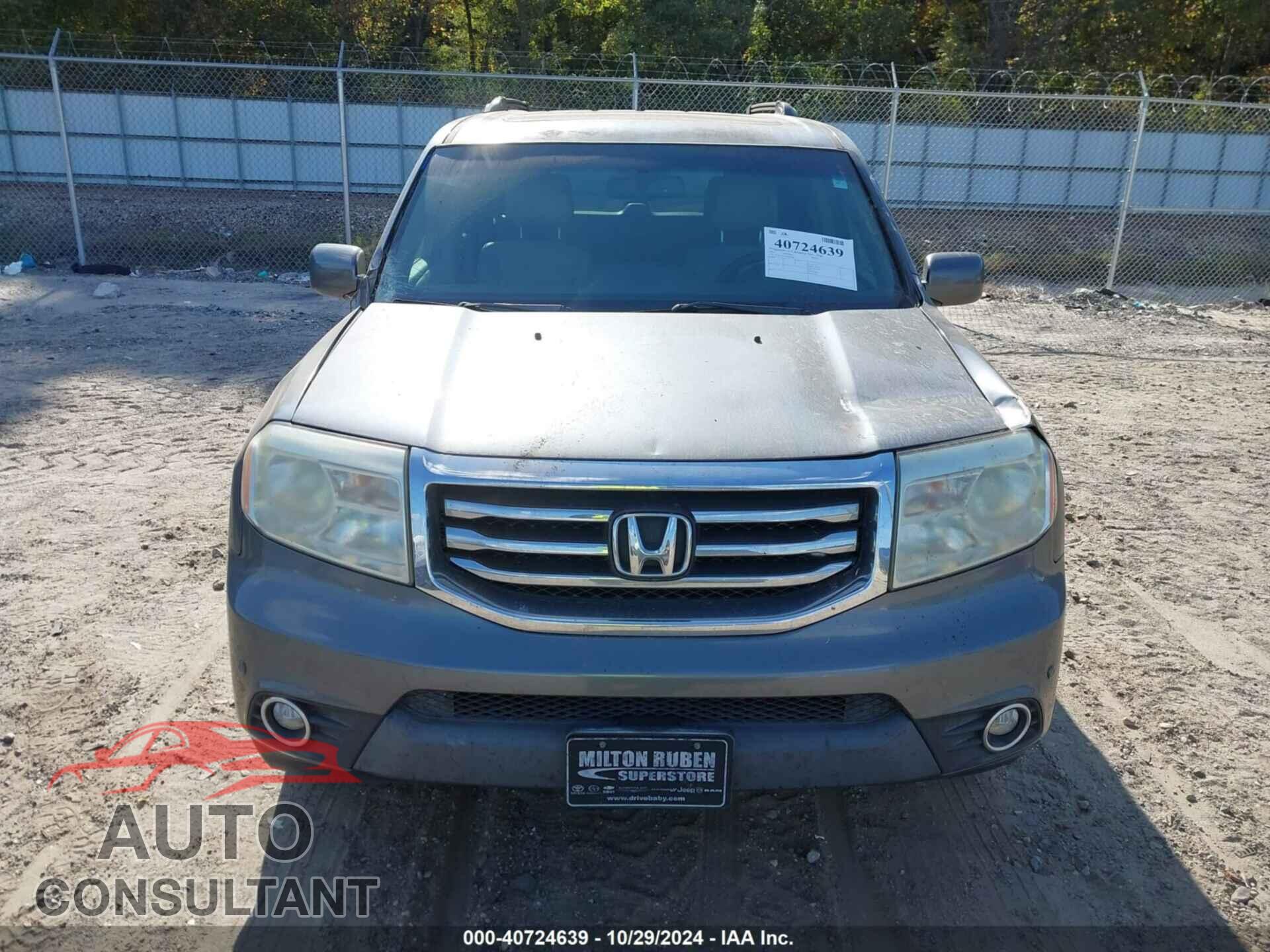HONDA PILOT 2013 - 5FNYF3H97DB024079