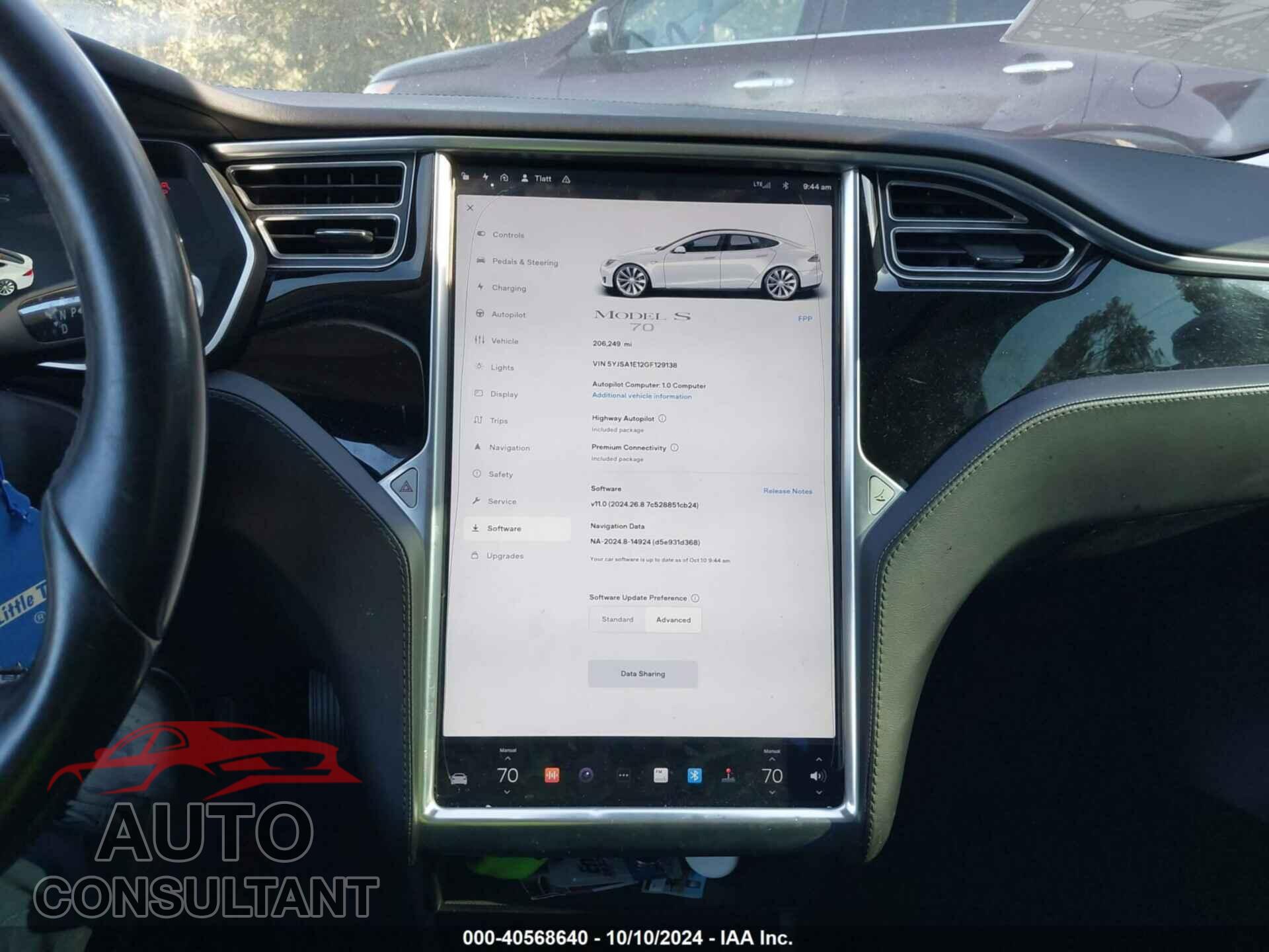 TESLA MODEL S 2016 - 5YJSA1E12GF129138