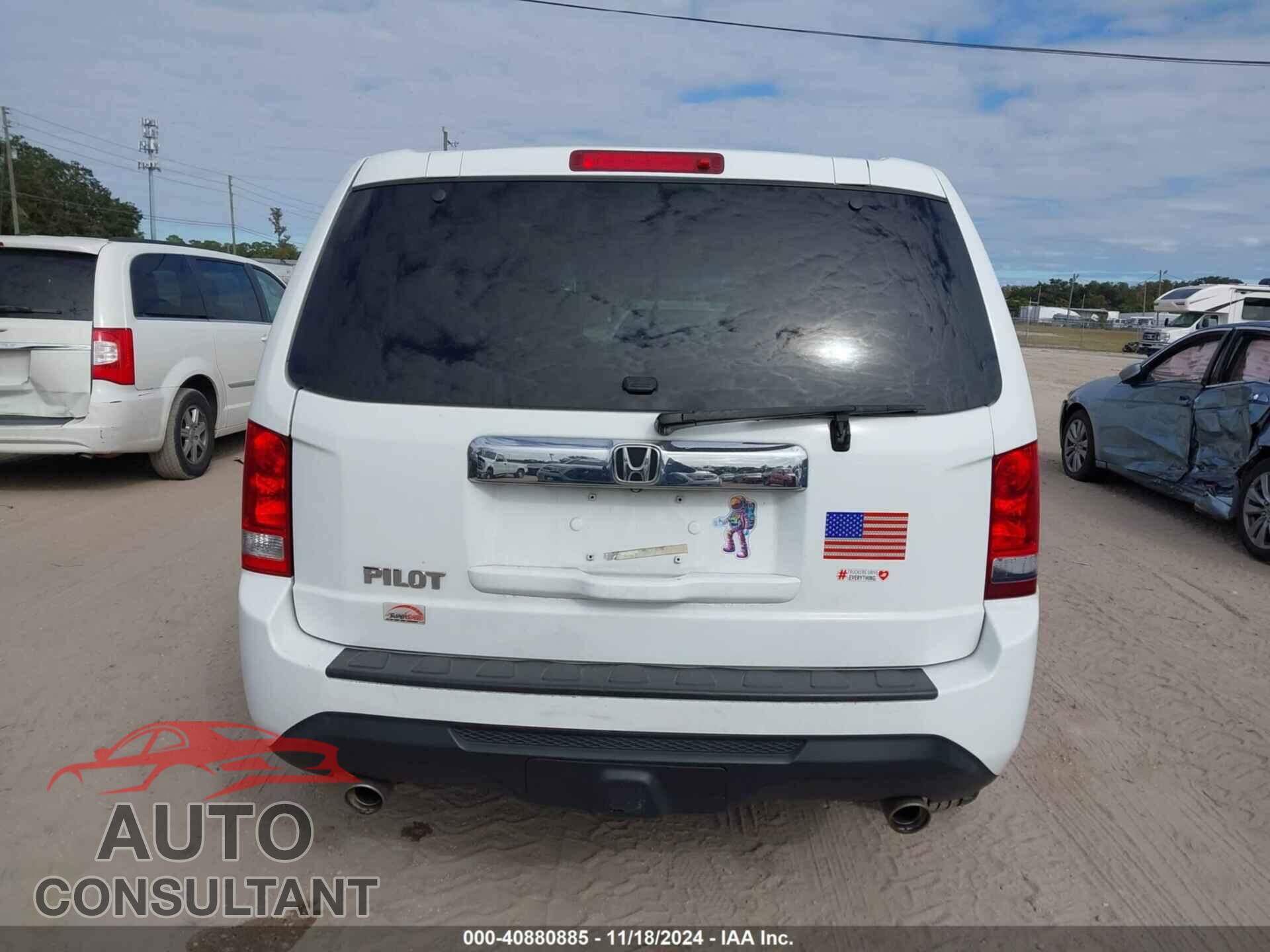 HONDA PILOT 2013 - 5FNYF3H70DB043832