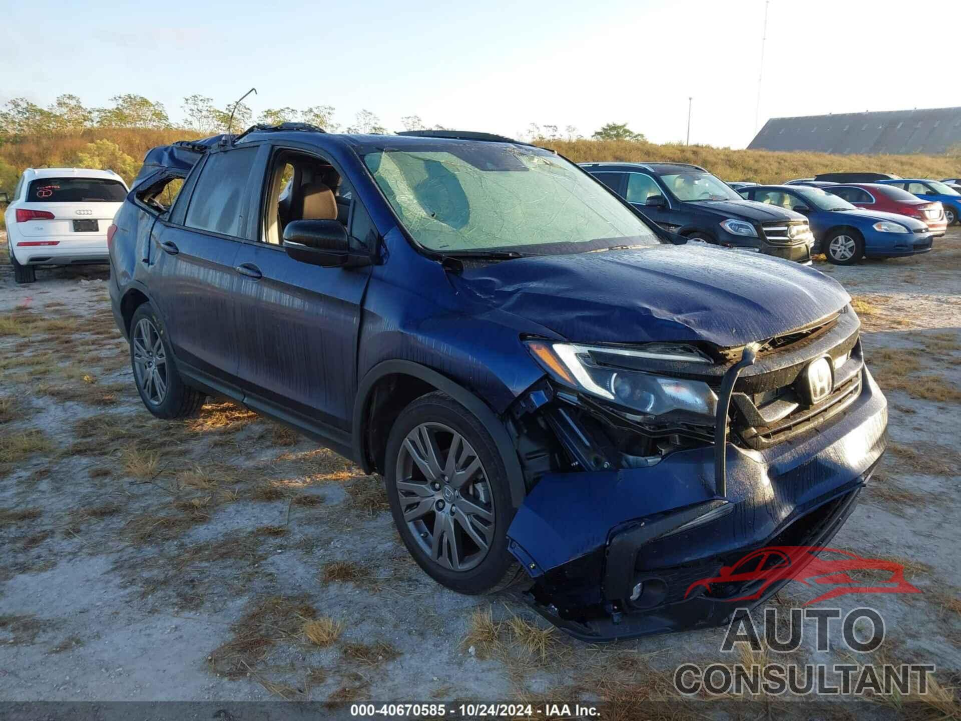 HONDA PILOT 2022 - 5FNYF6H33NB065808