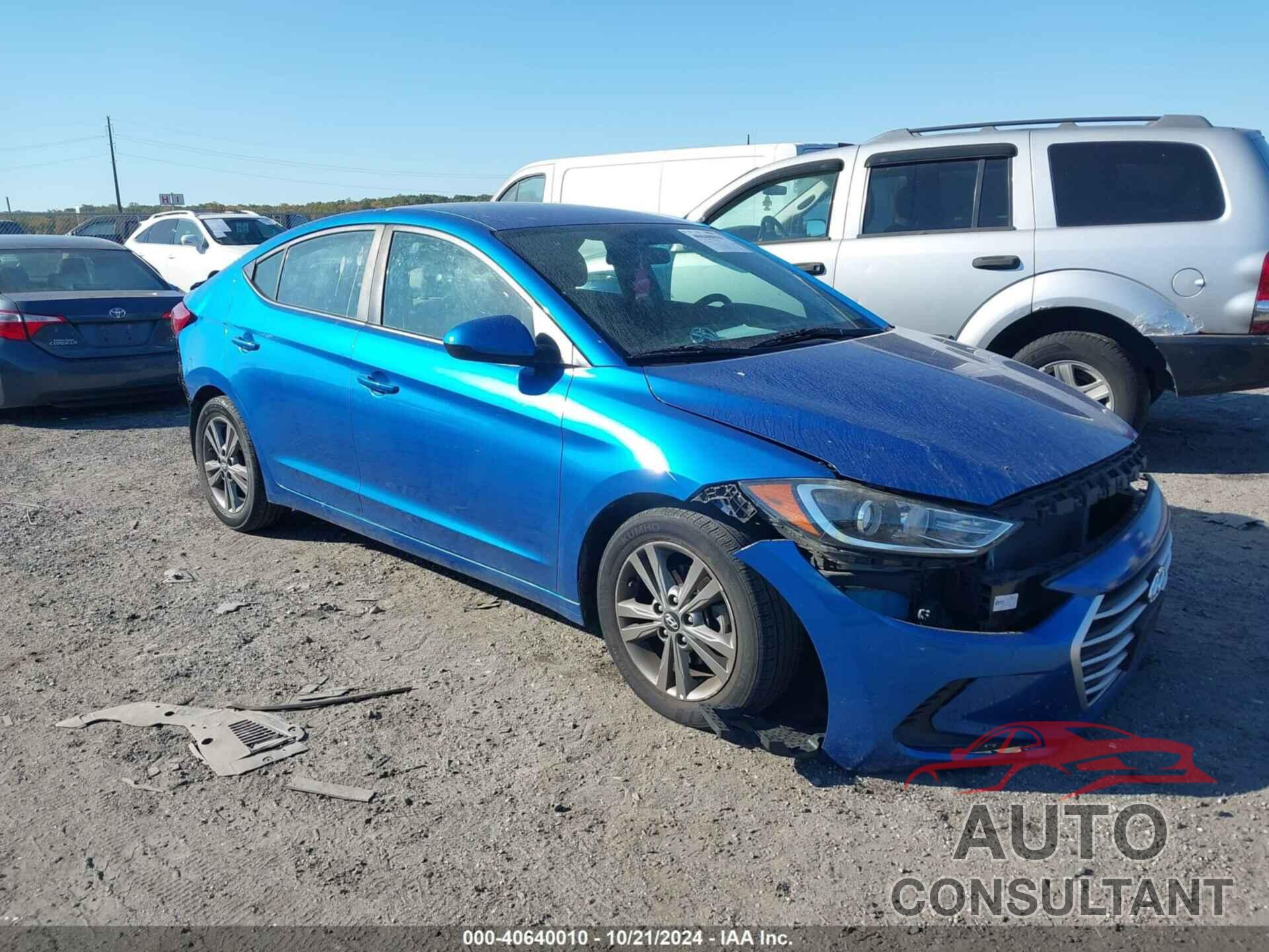 HYUNDAI ELANTRA 2018 - 5NPD84LF9JH235356