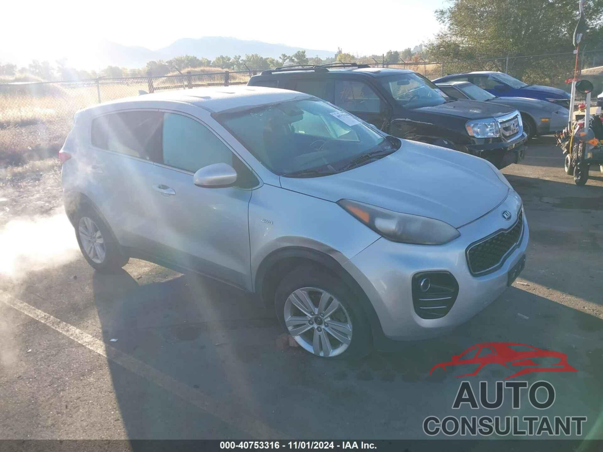 KIA SPORTAGE 2017 - KNDPMCAC0H7255652