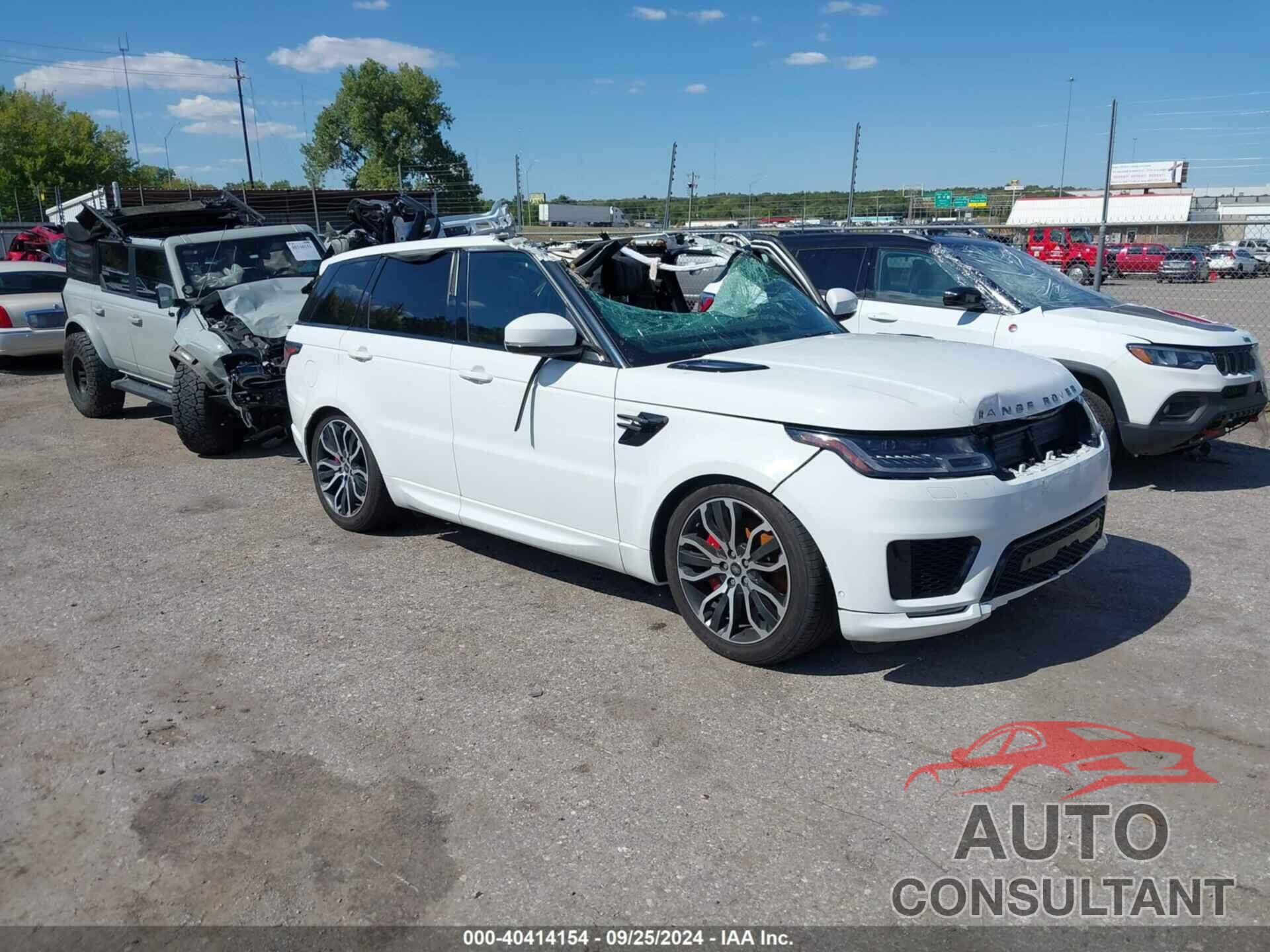 LAND ROVER RANGE ROVER SPORT 2019 - SALWR2RE1KA852874