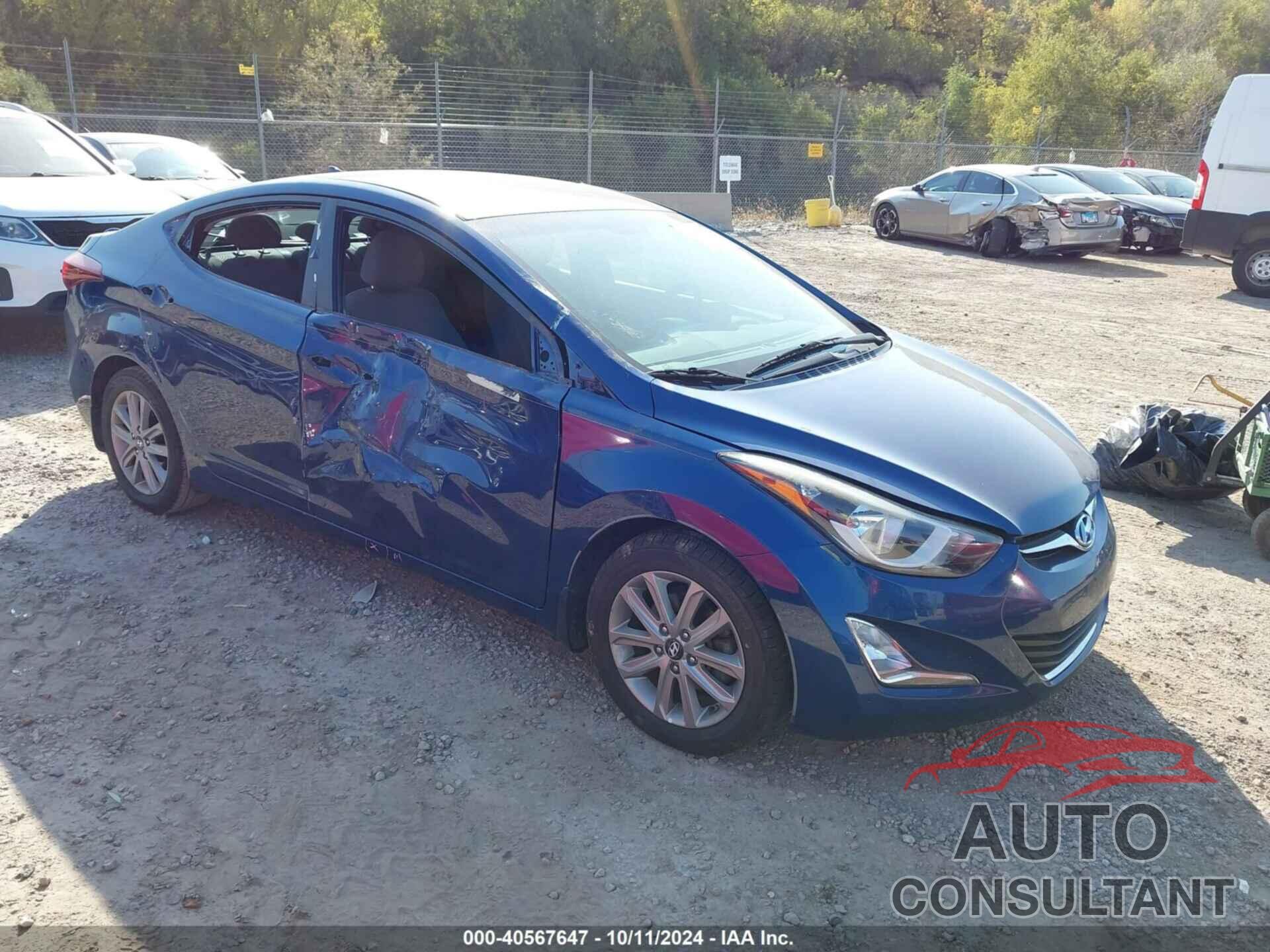 HYUNDAI ELANTRA 2016 - 5NPDH4AE5GH715574