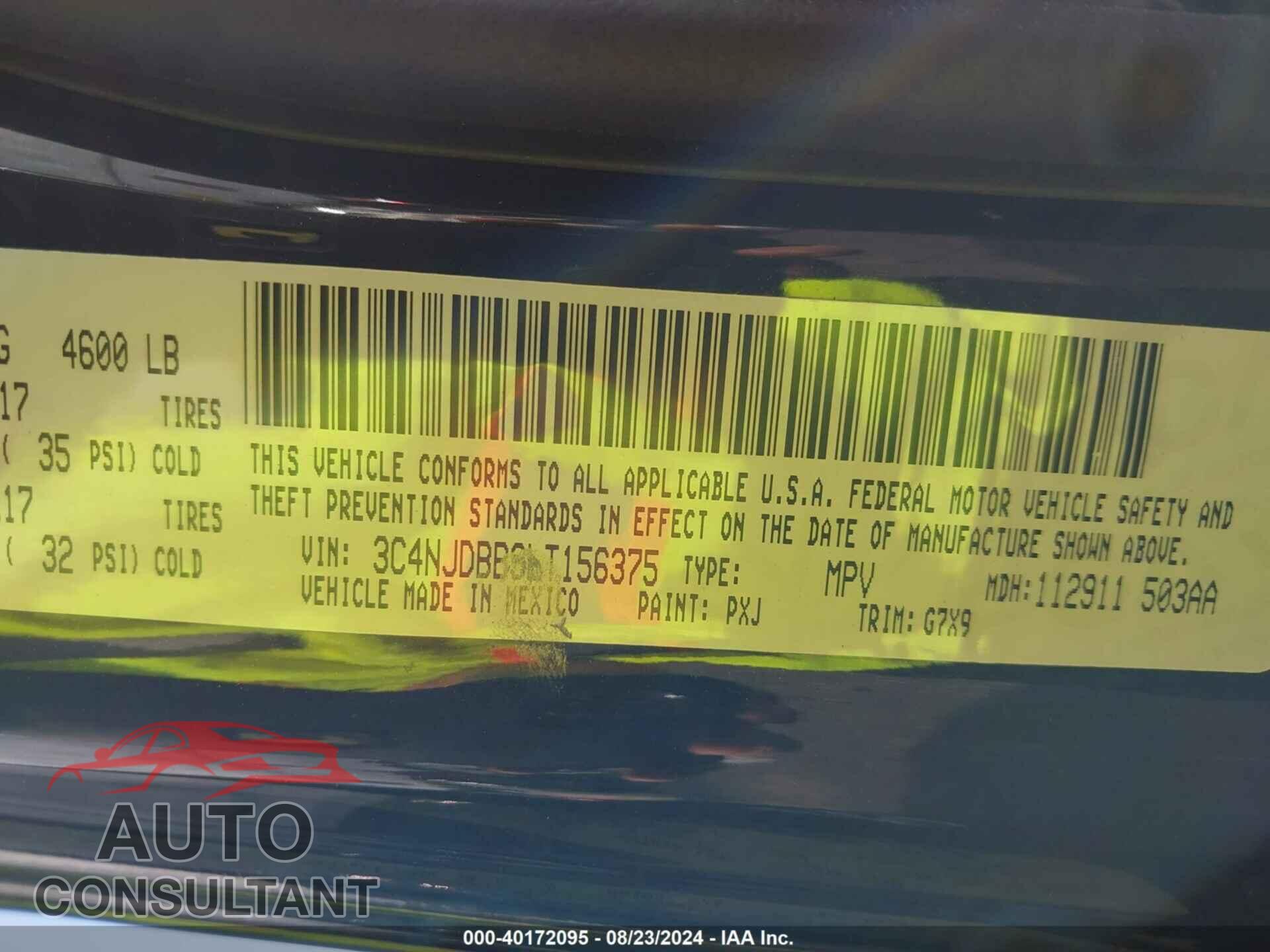 JEEP COMPASS 2020 - 3C4NJDBB9LT156375