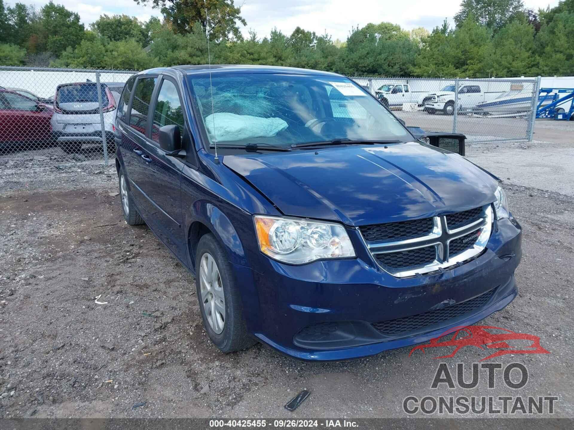 DODGE GRAND CARAVAN 2017 - 2C4RDGBGXHR618409