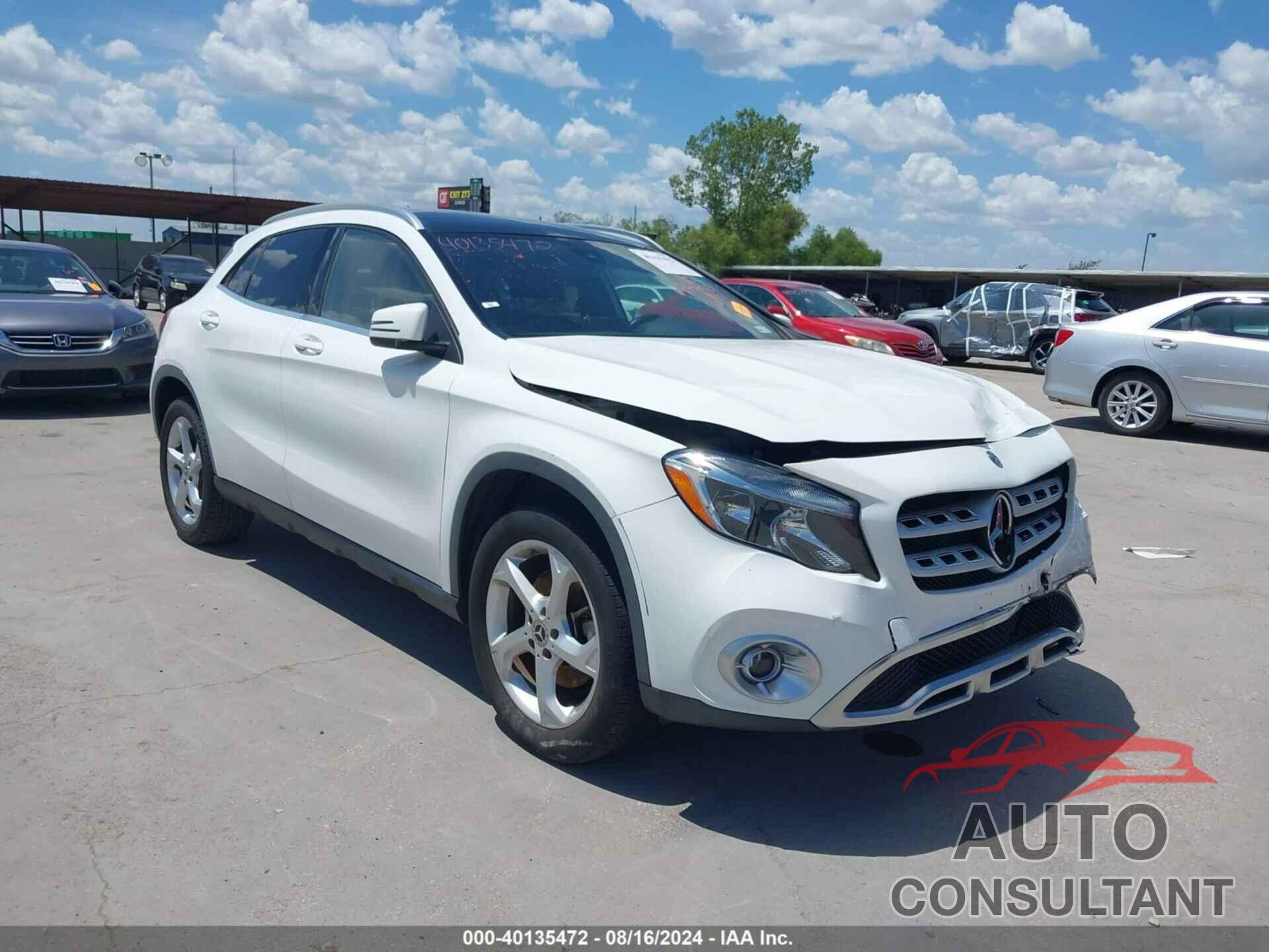MERCEDES-BENZ GLA 250 2018 - WDCTG4EB0JJ477835