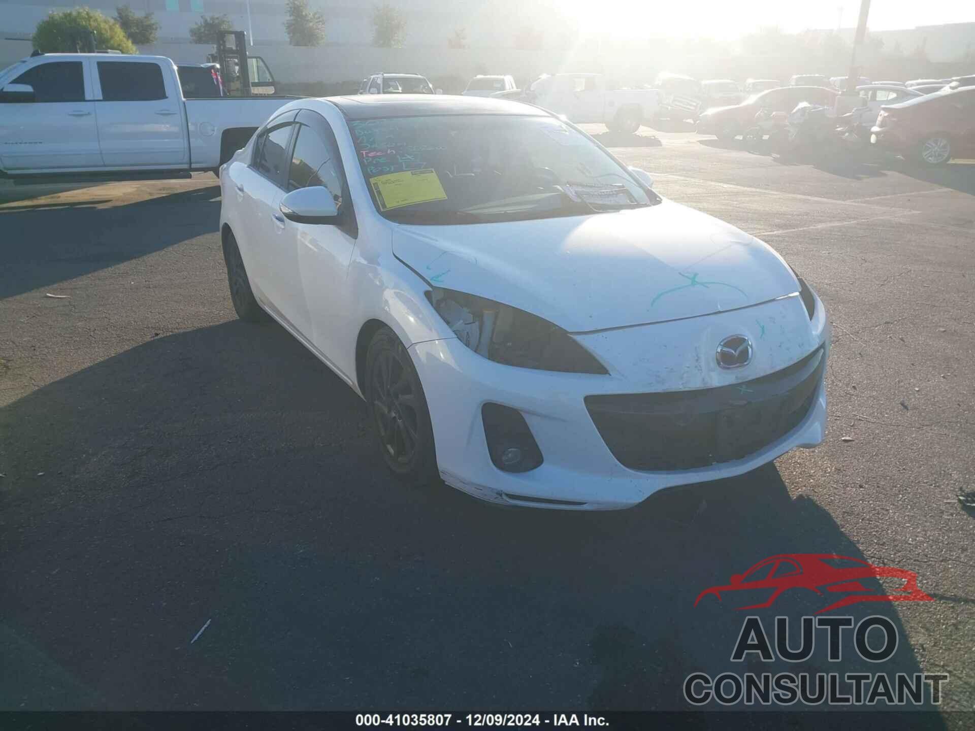 MAZDA MAZDA3 2013 - JM1BL1WP4D1735932