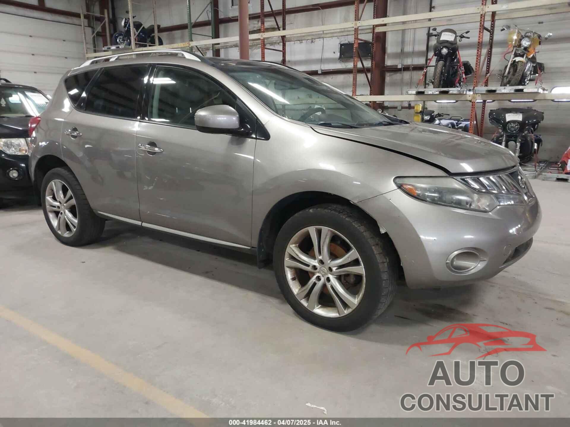NISSAN MURANO 2009 - JN8AZ18W69W206222