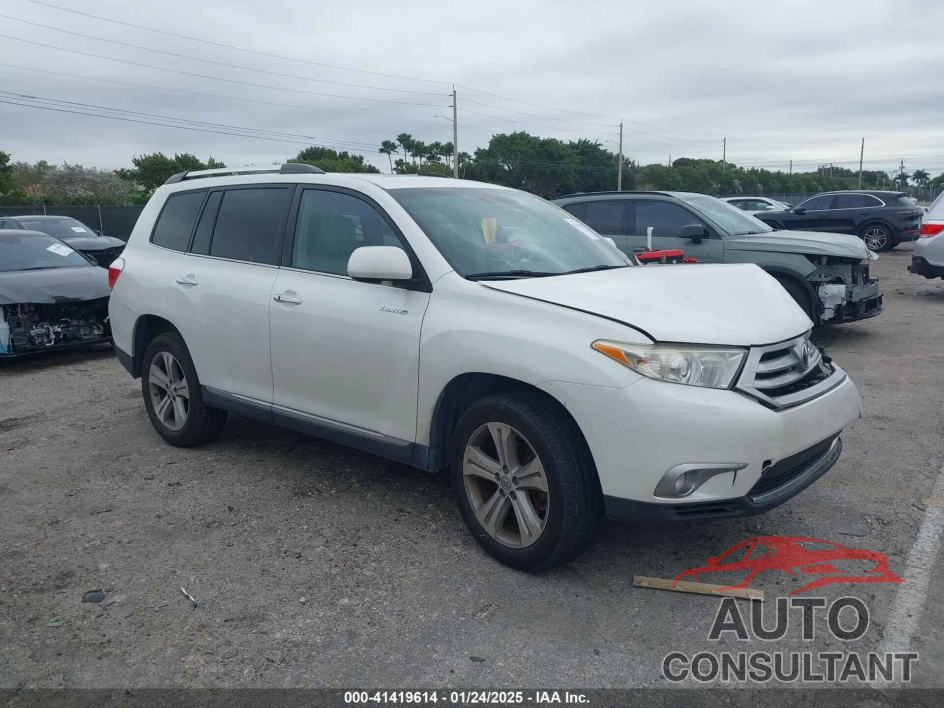 TOYOTA HIGHLANDER 2013 - 5TDYK3EH3DS118446