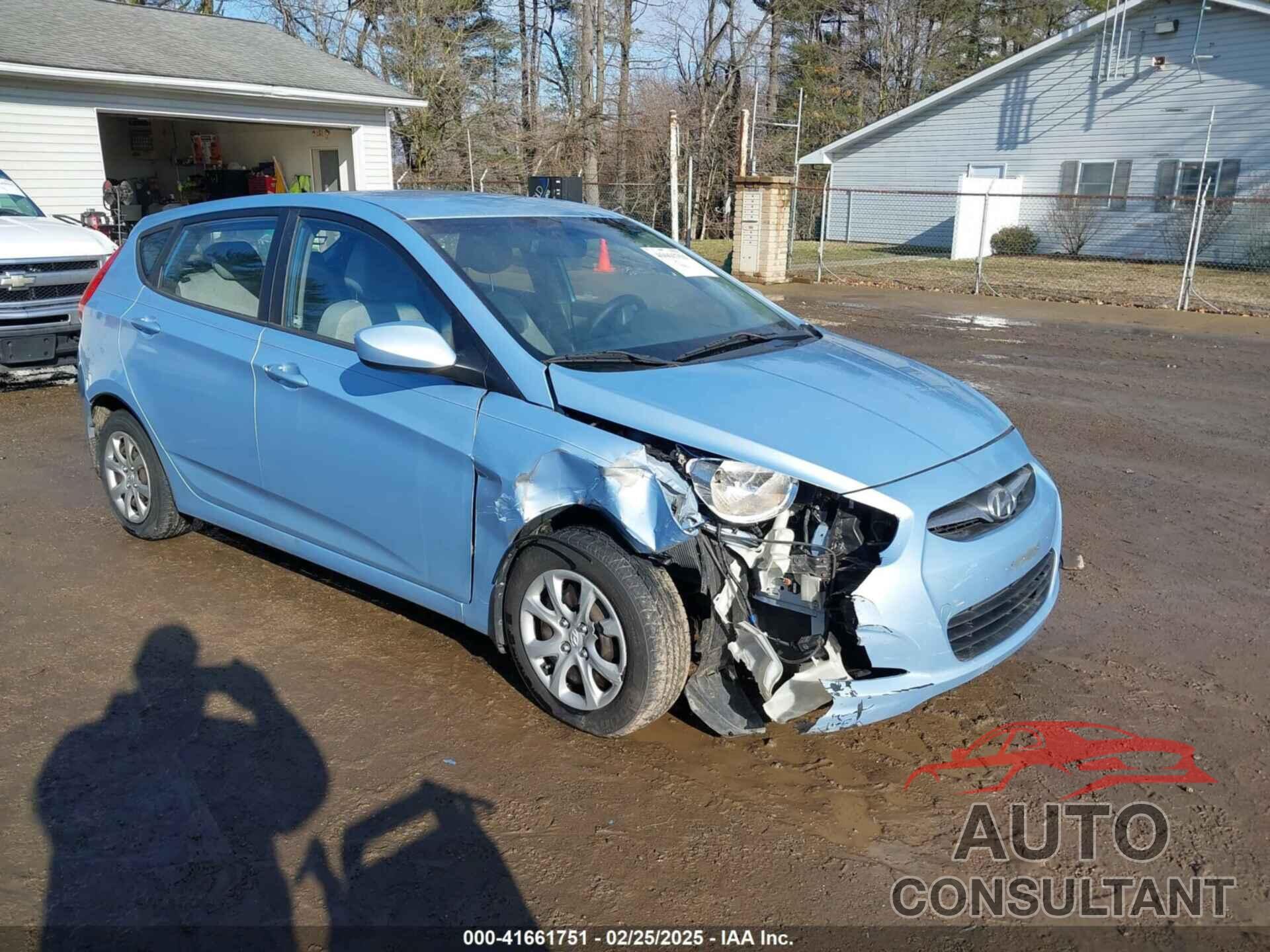 HYUNDAI ACCENT 2012 - KMHCT5AE1CU044139