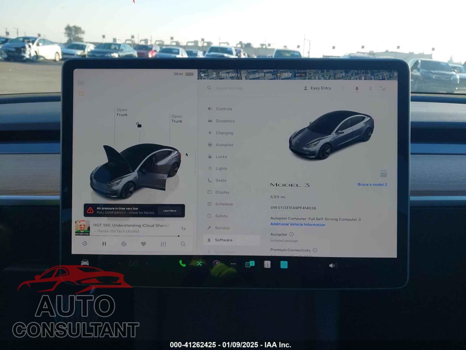 TESLA MODEL 3 2023 - 5YJ3E1EA9PF414038