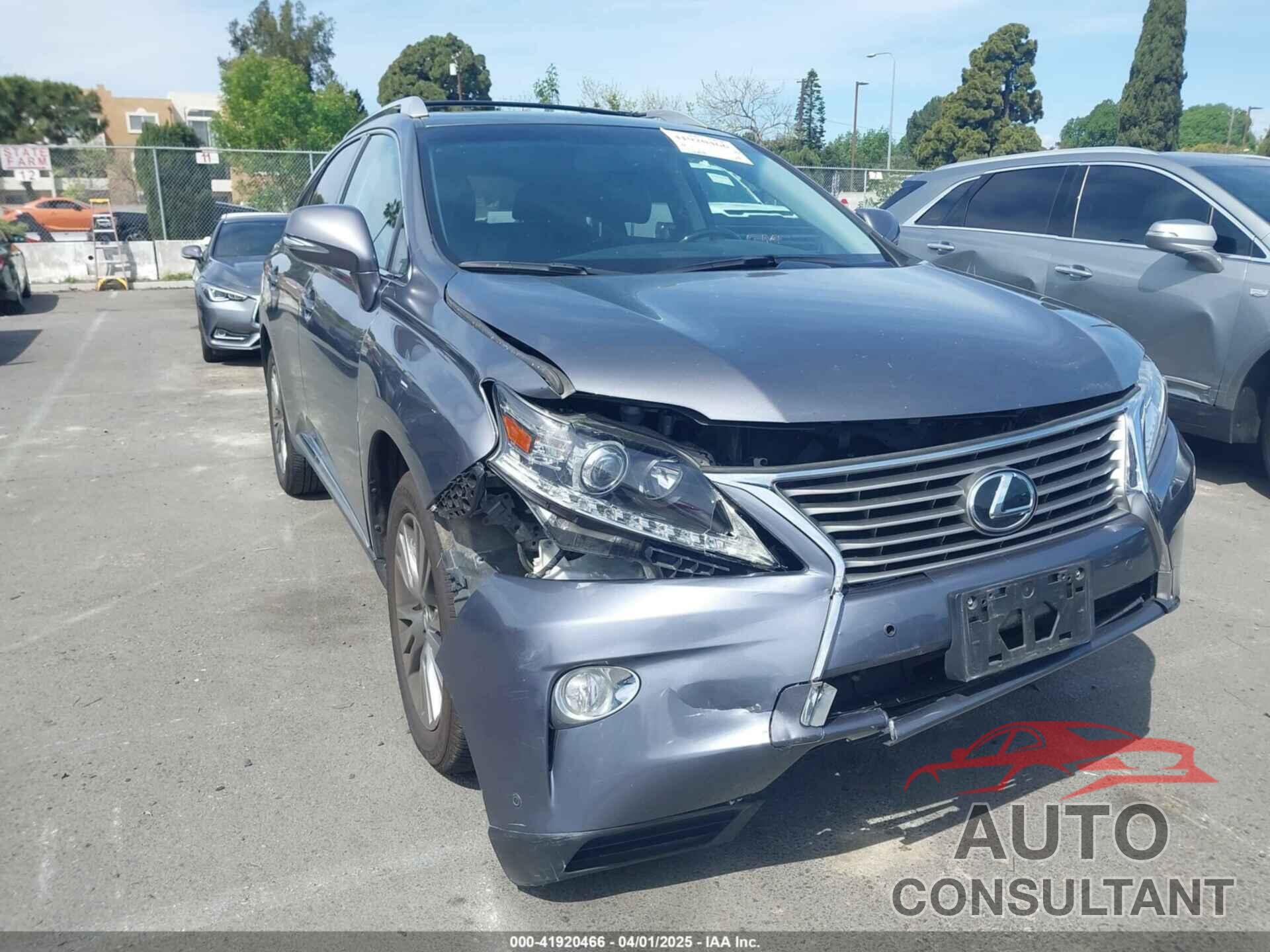 LEXUS RX 350 2014 - JTJZK1BA2E2013662