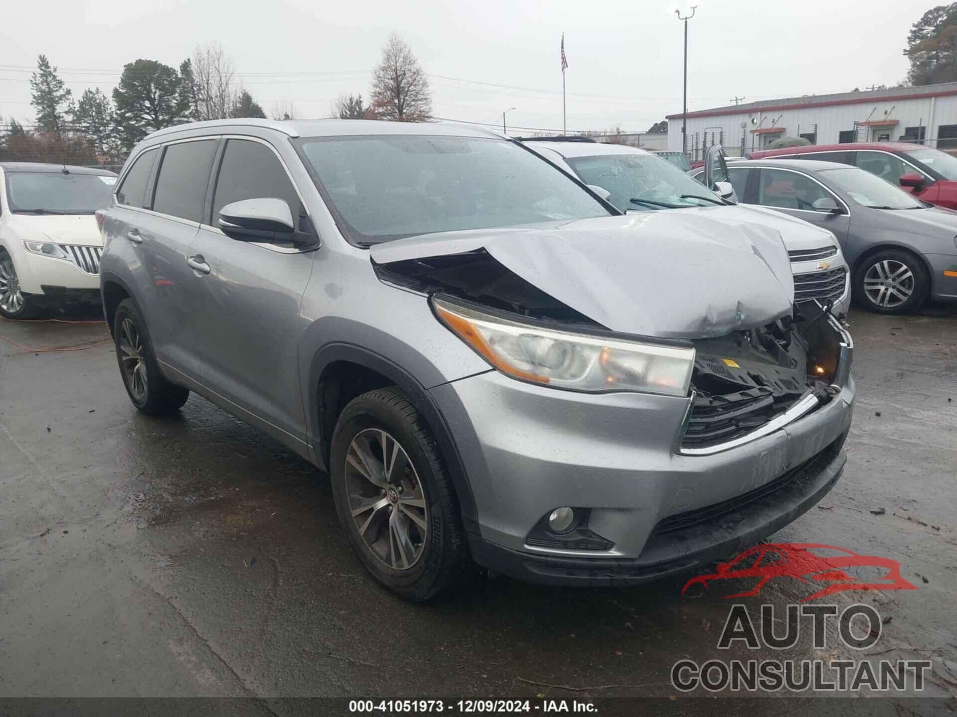 TOYOTA HIGHLANDER 2016 - 5TDKKRFH7GS178600