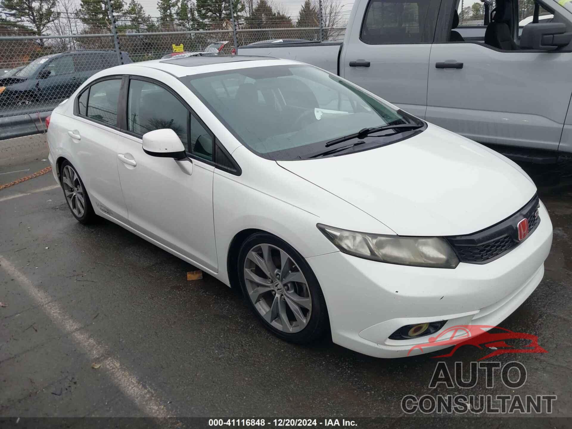 HONDA CIVIC 2012 - 2HGFB6E52CH706495