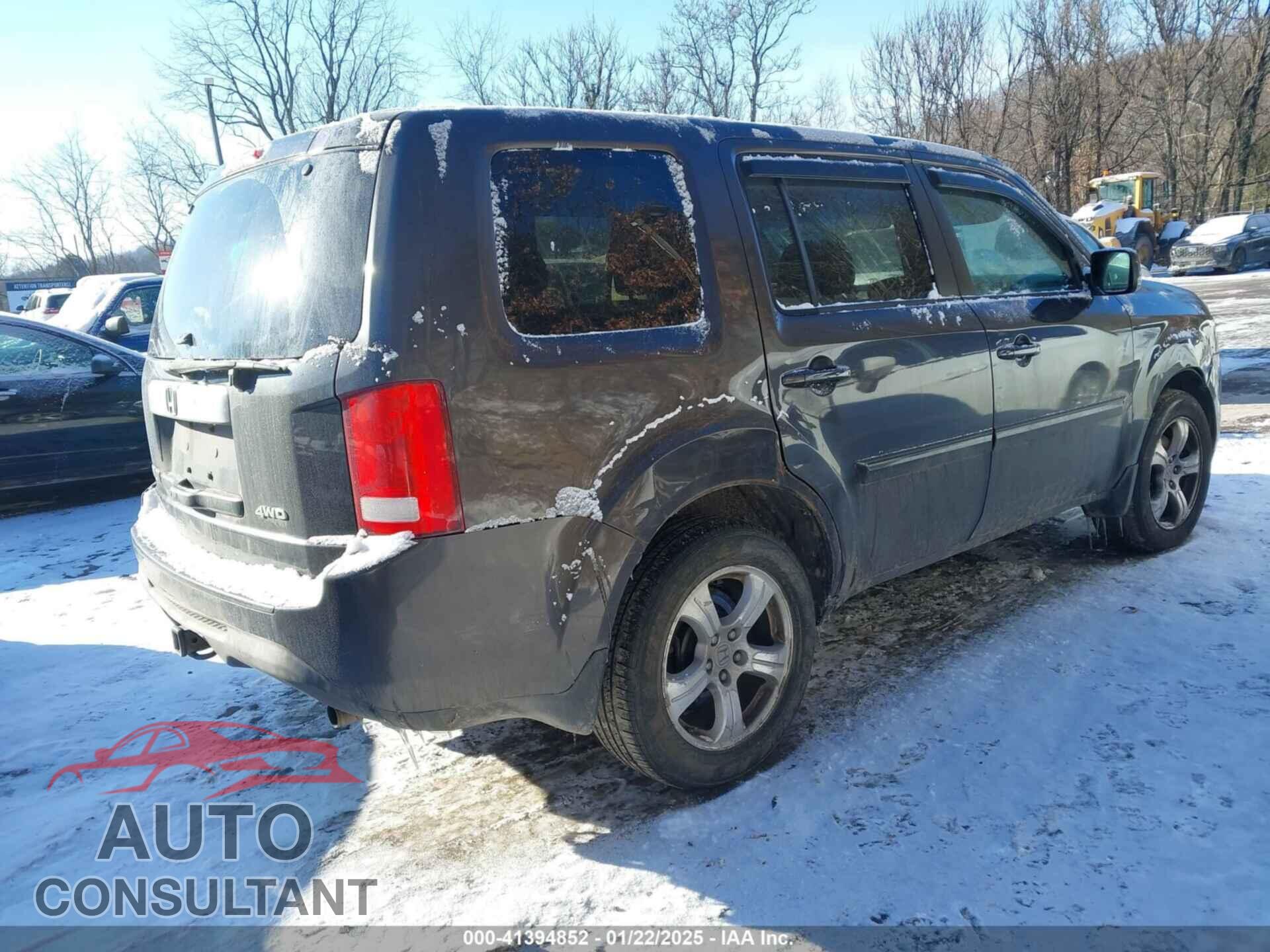 HONDA PILOT 2012 - 5FNYF4H44CB008754