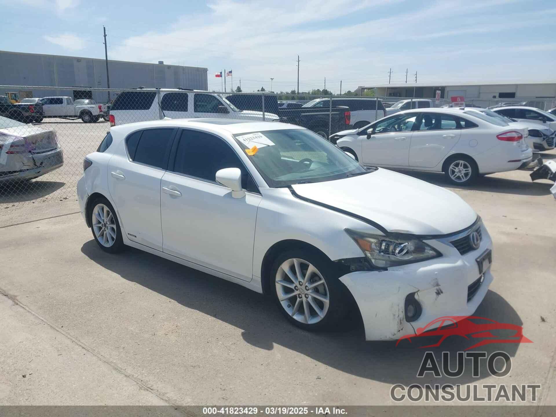 LEXUS CT 200H 2012 - JTHKD5BH6C2094938