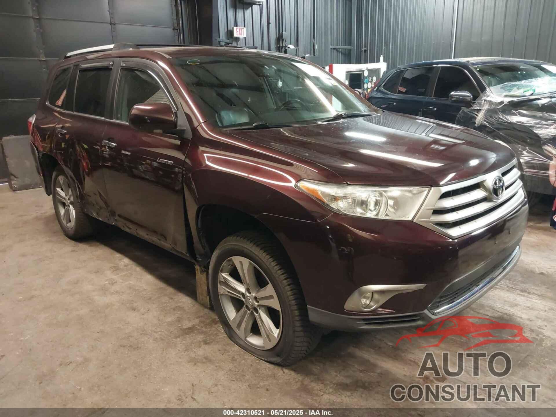TOYOTA HIGHLANDER 2012 - 5TDDK3EH5CS161442