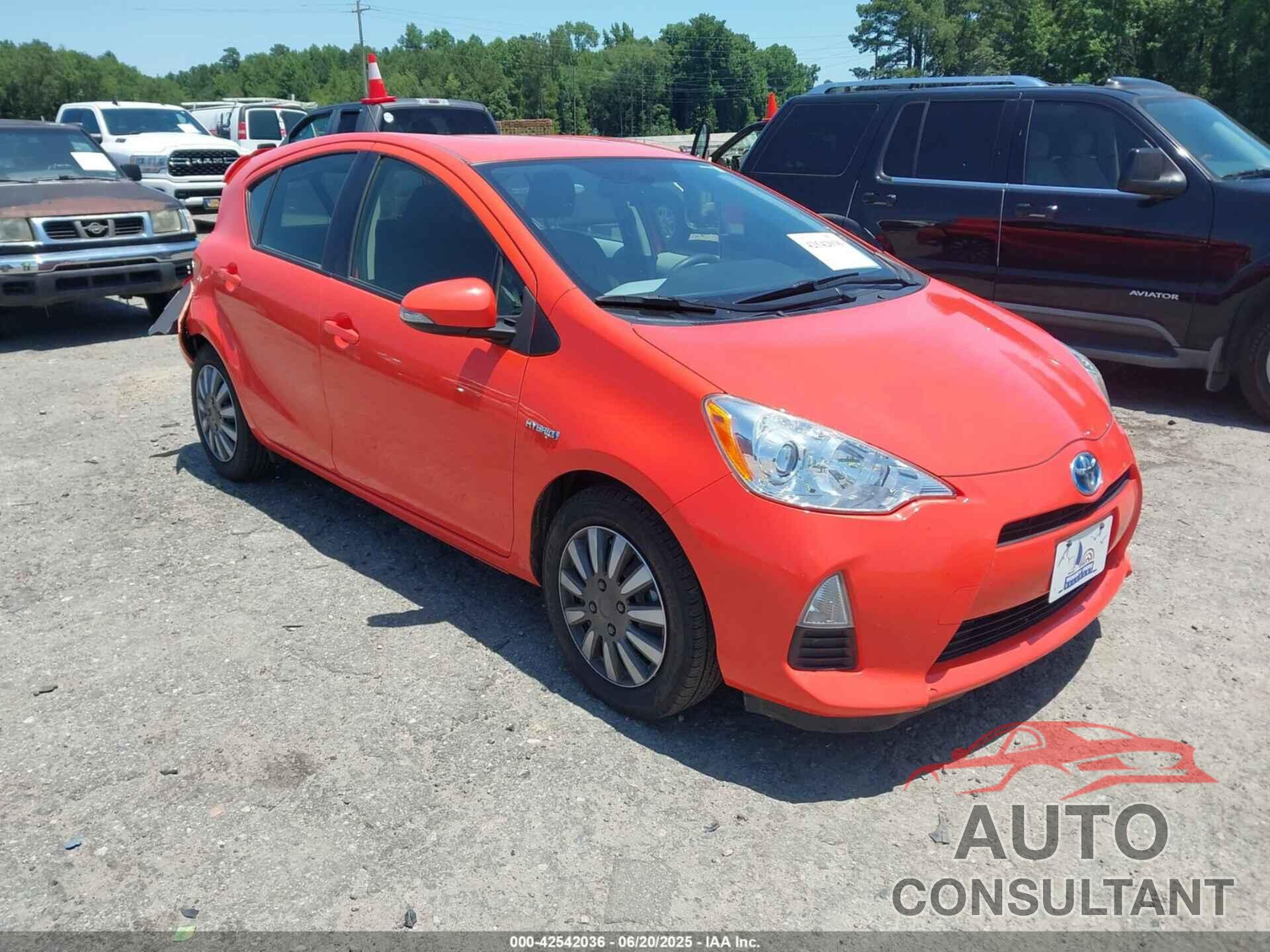 TOYOTA PRIUS C 2012 - JTDKDTB33C1007464