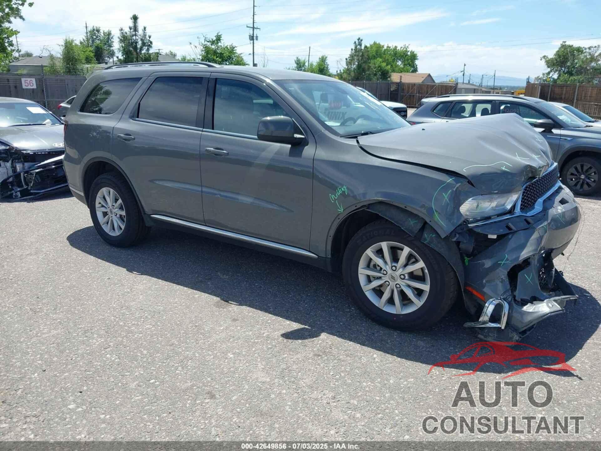 DODGE DURANGO 2022 - 1C4RDJAG4NC230482