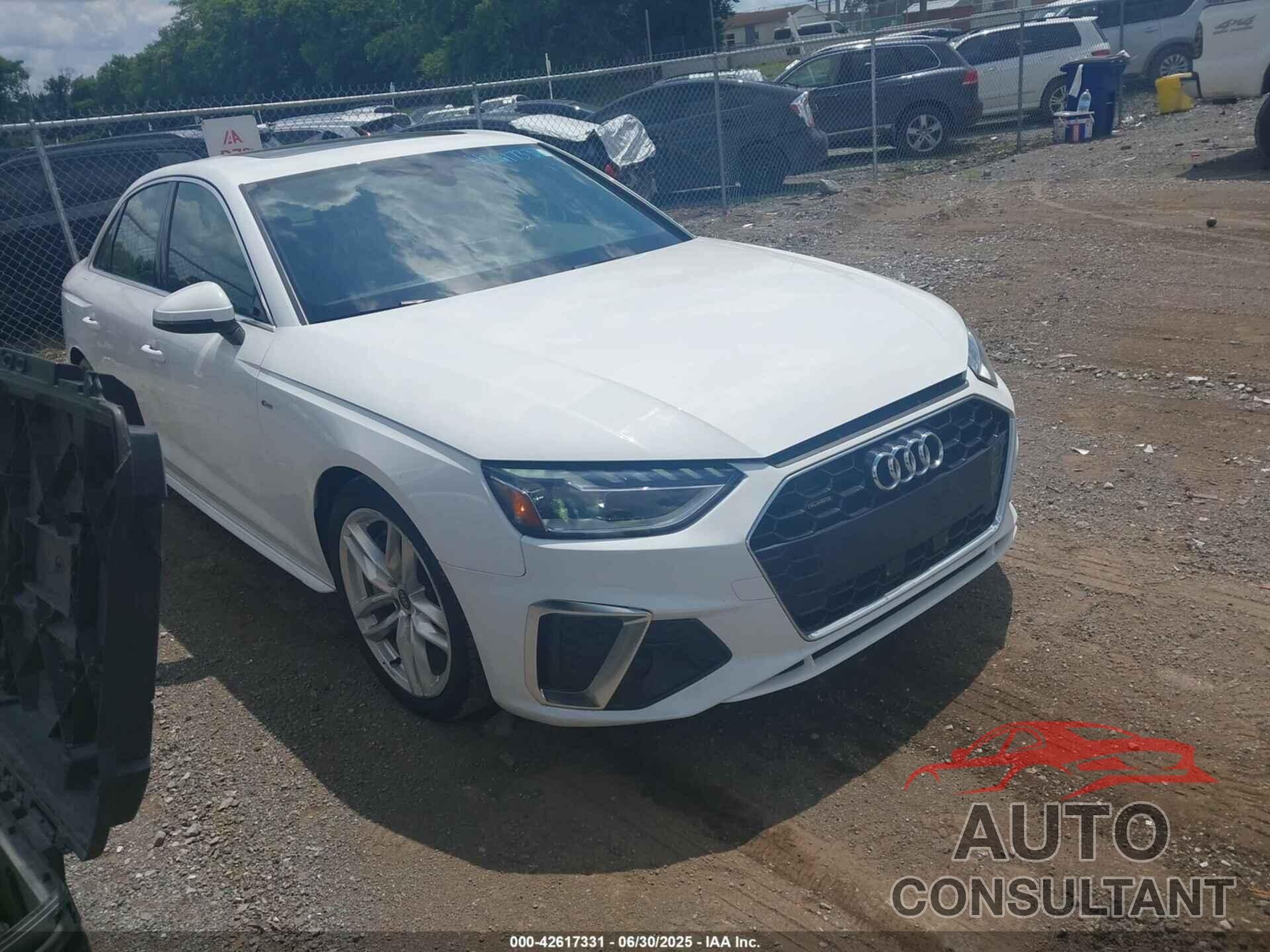 AUDI A4 2023 - WAUDAAF40PN001609