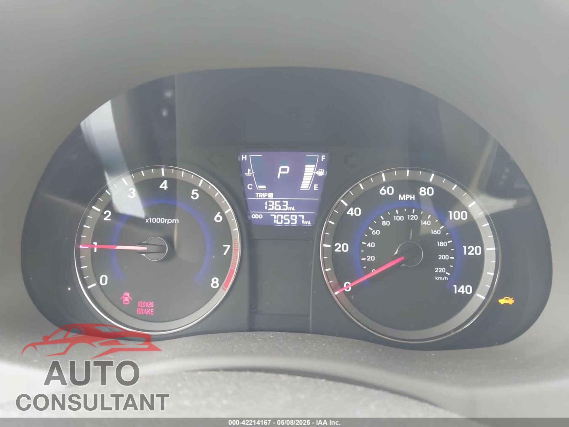 HYUNDAI ACCENT 2014 - KMHCT4AE9EU733732