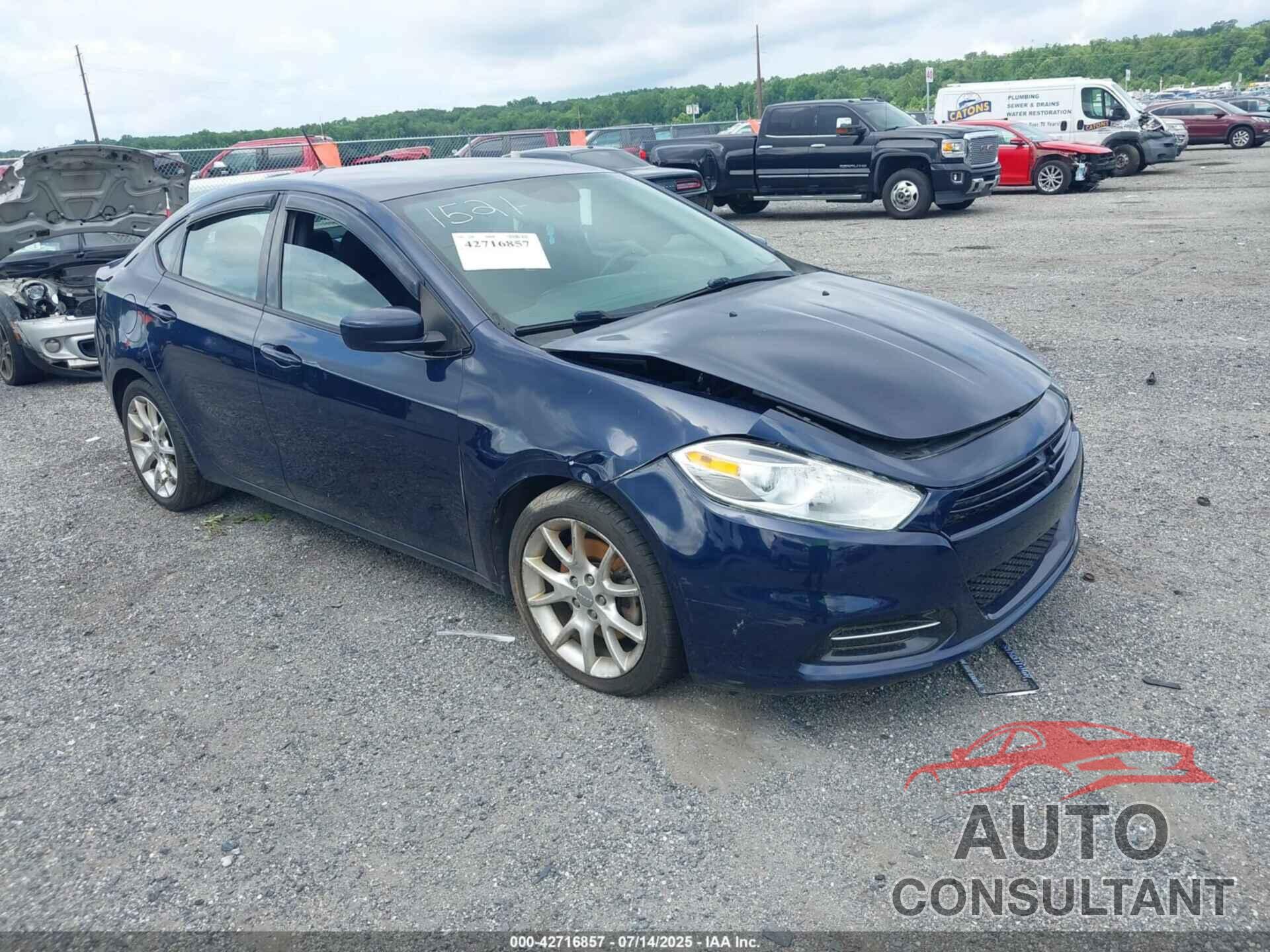 DODGE DART 2013 - 1C3CDFBA1DD231521
