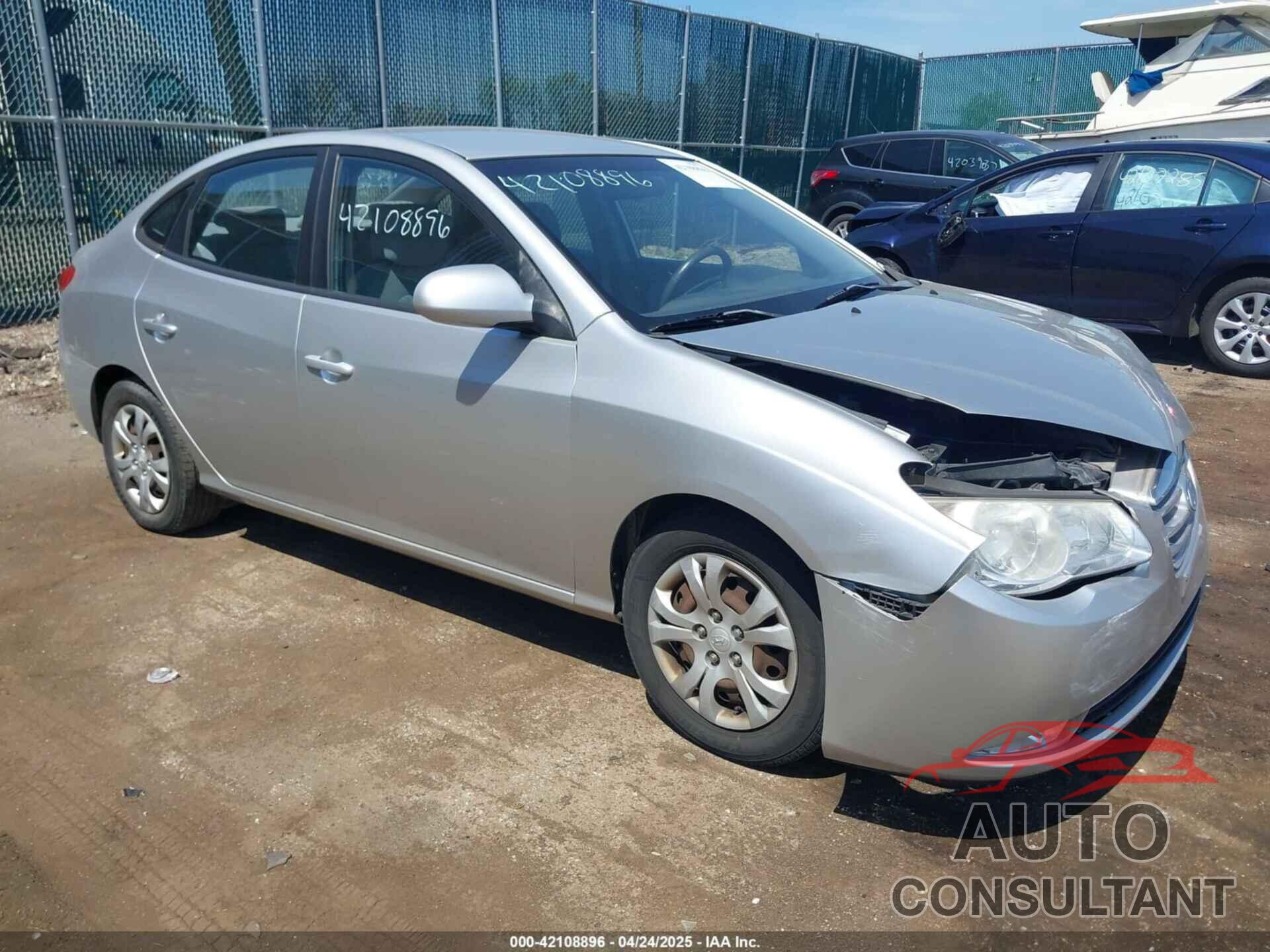 HYUNDAI ELANTRA 2010 - KMHDU4AD8AU927087