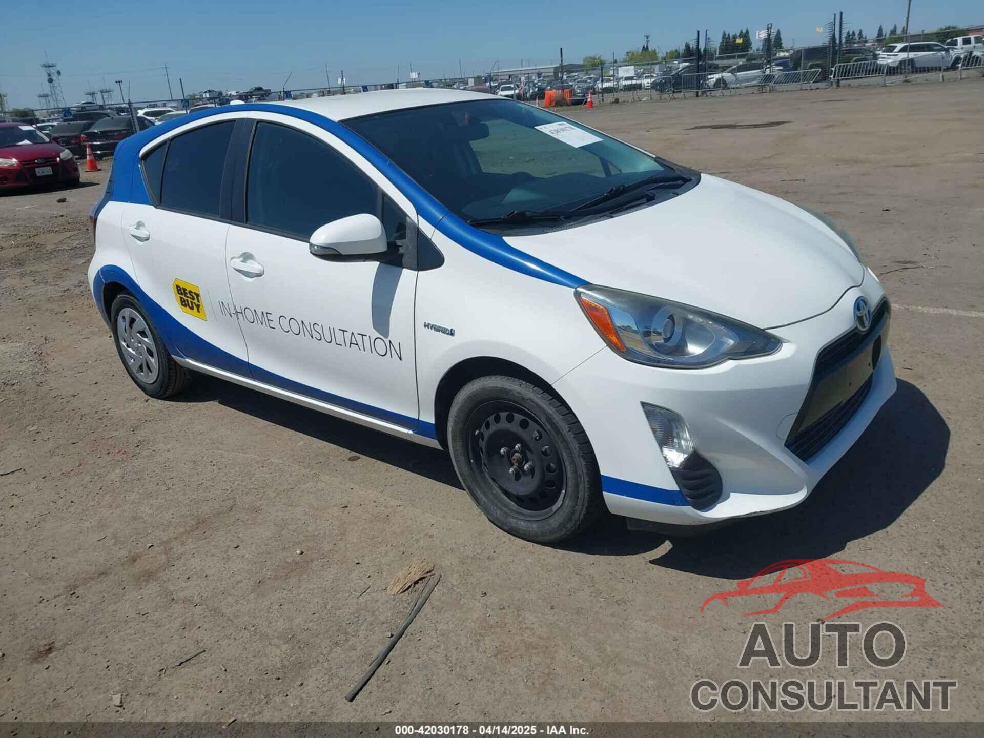 TOYOTA PRIUS C 2016 - JTDKDTB35G1121469