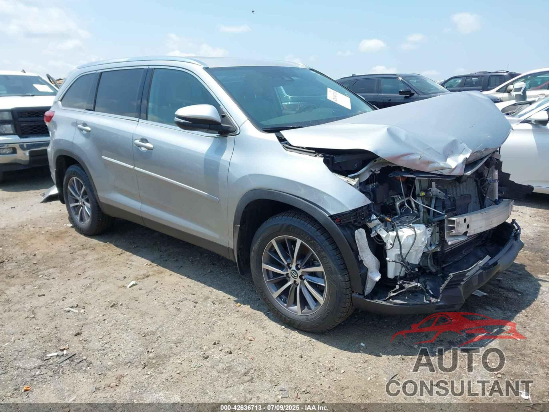 TOYOTA HIGHLANDER 2019 - 5TDJZRFH6KS614952