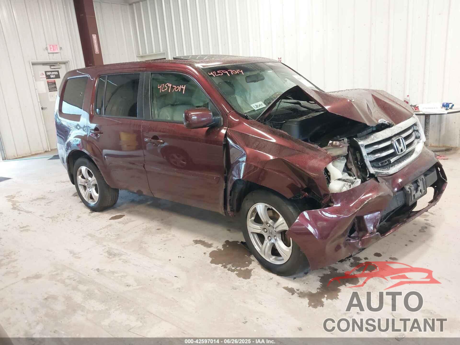 HONDA PILOT 2013 - 5FNYF4H58DB020724