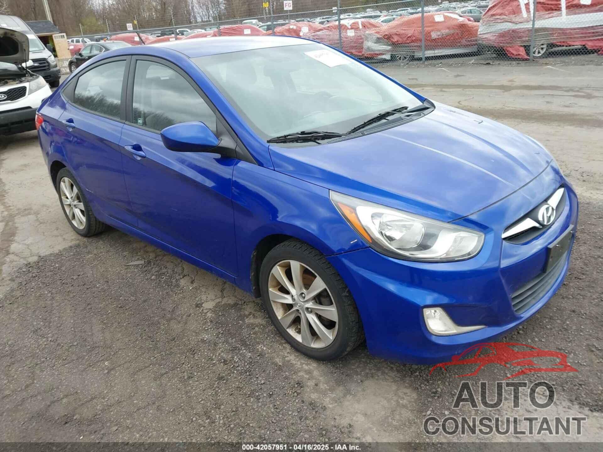 HYUNDAI ACCENT 2012 - KMHCU4AE8CU115781