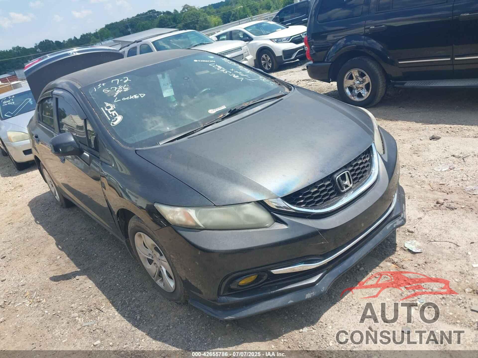 HONDA CIVIC 2013 - 2HGFB2F59DH543627