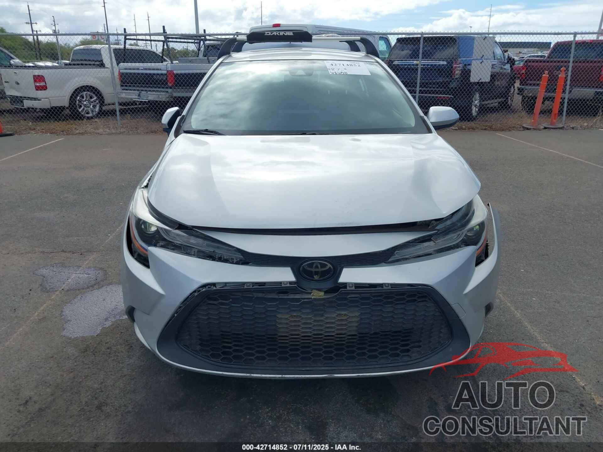 TOYOTA COROLLA 2020 - JTDEPRAE1LJ079211