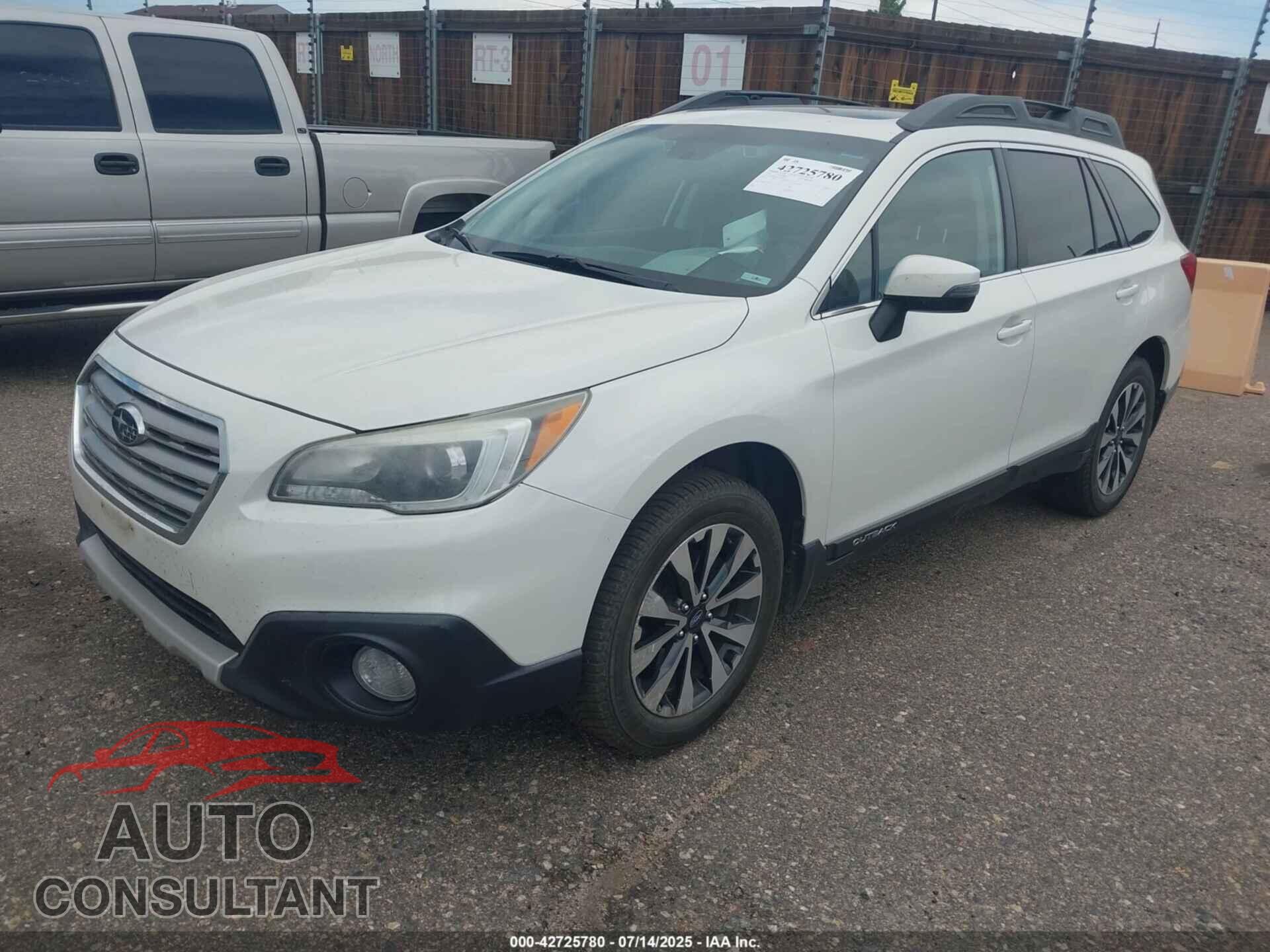SUBARU OUTBACK 2016 - 4S4BSBNC8G3248311