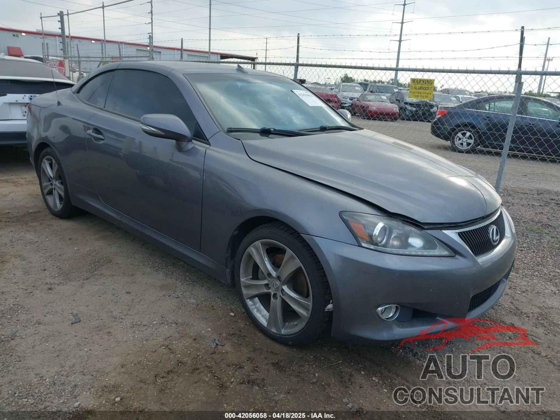 LEXUS IS 250C 2012 - JTHFF2C29C2525079