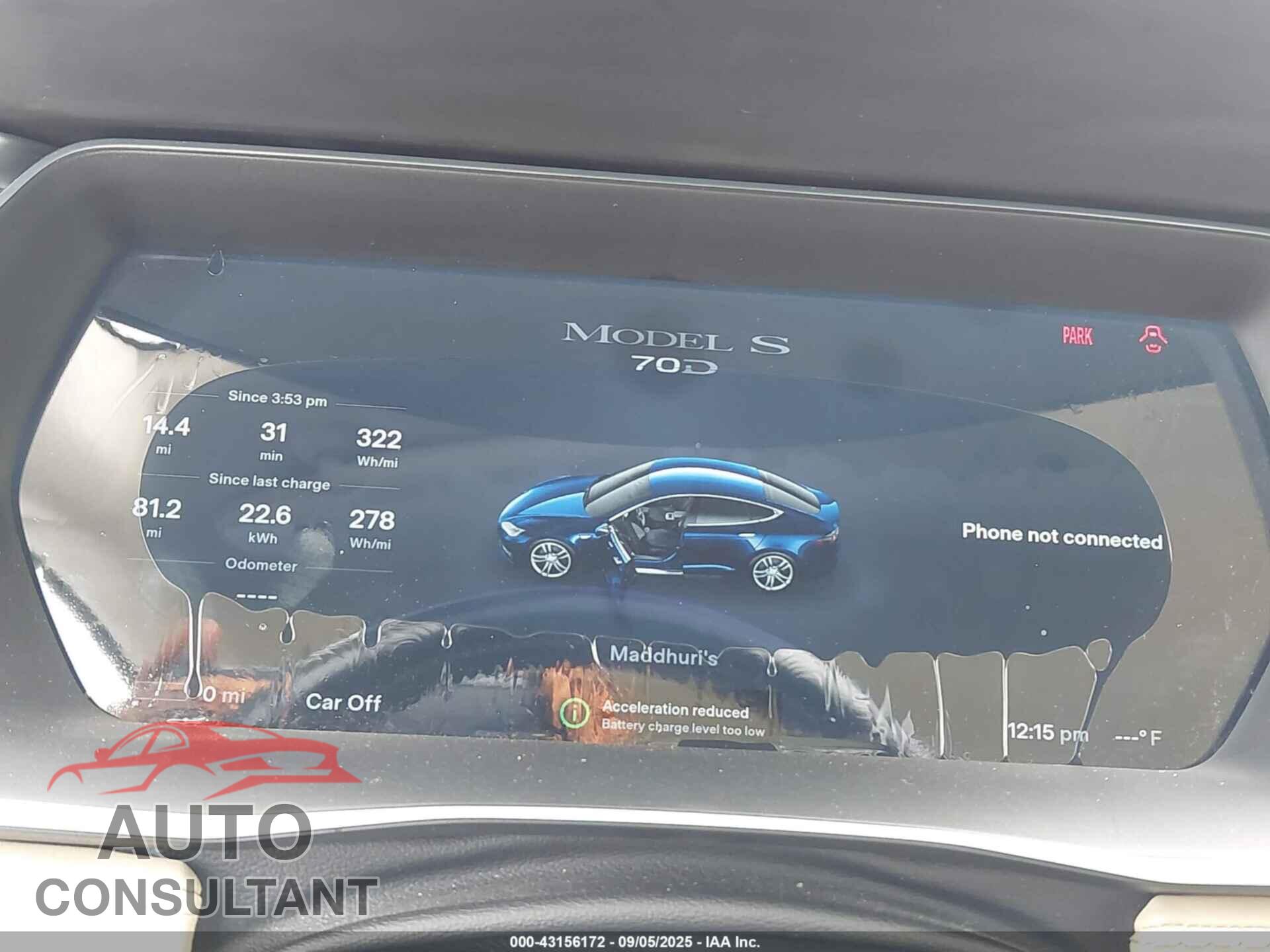 TESLA MODEL S 2015 - 5YJSA1S28FF091829