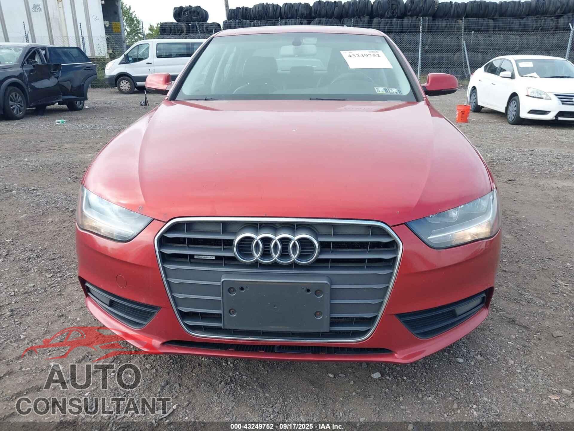 AUDI A4 2013 - WAUBFAFL2DN021243