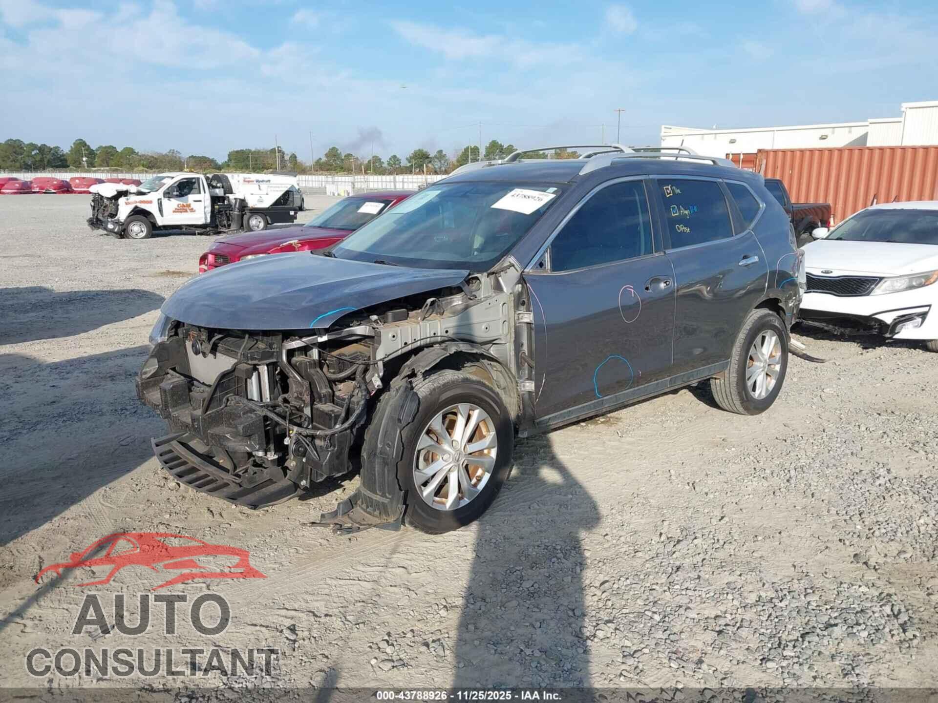 NISSAN ROGUE 2016 - KNMAT2MT3GP660644