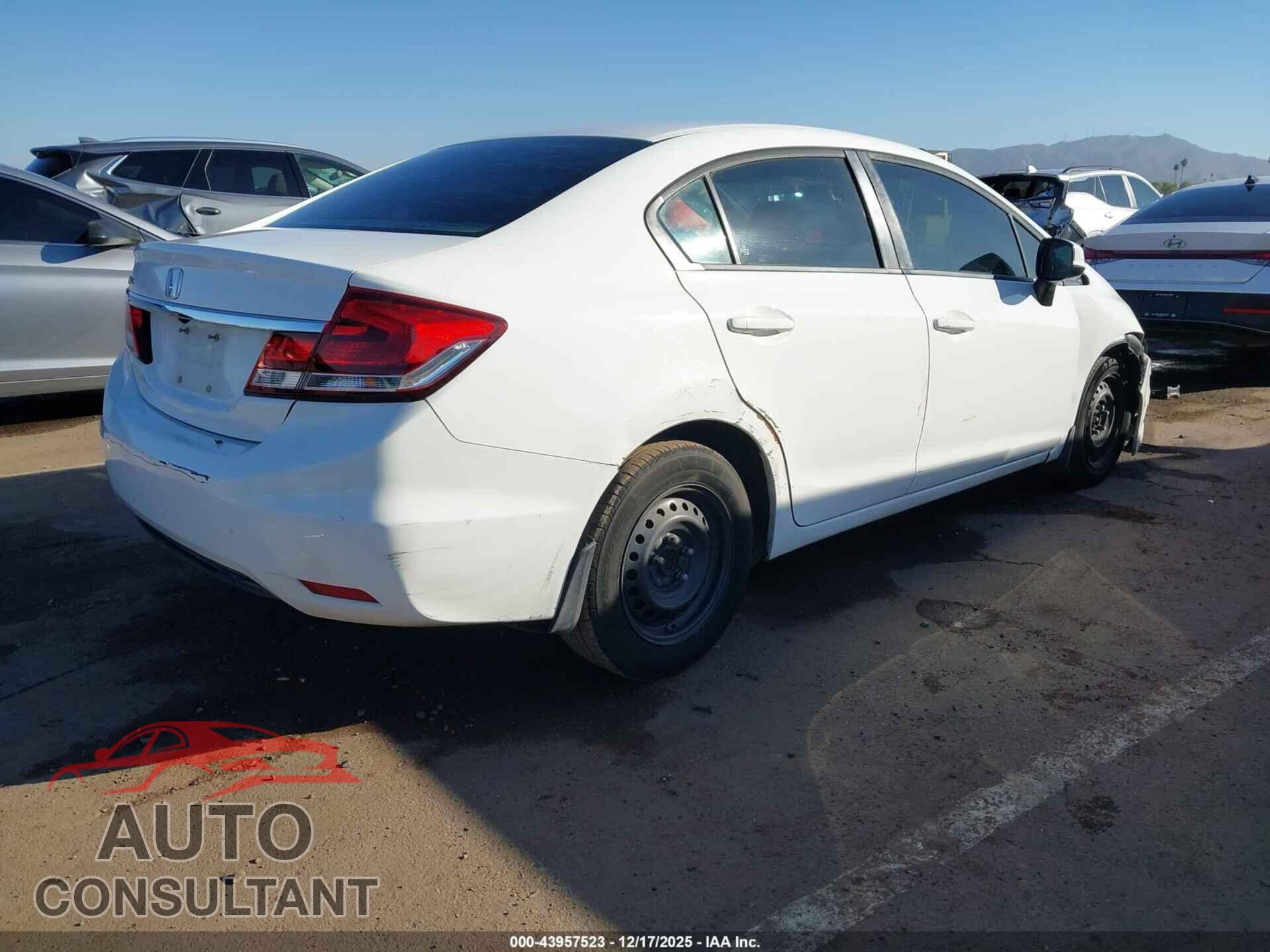 HONDA CIVIC 2013 - 19XFB2F52DE213967