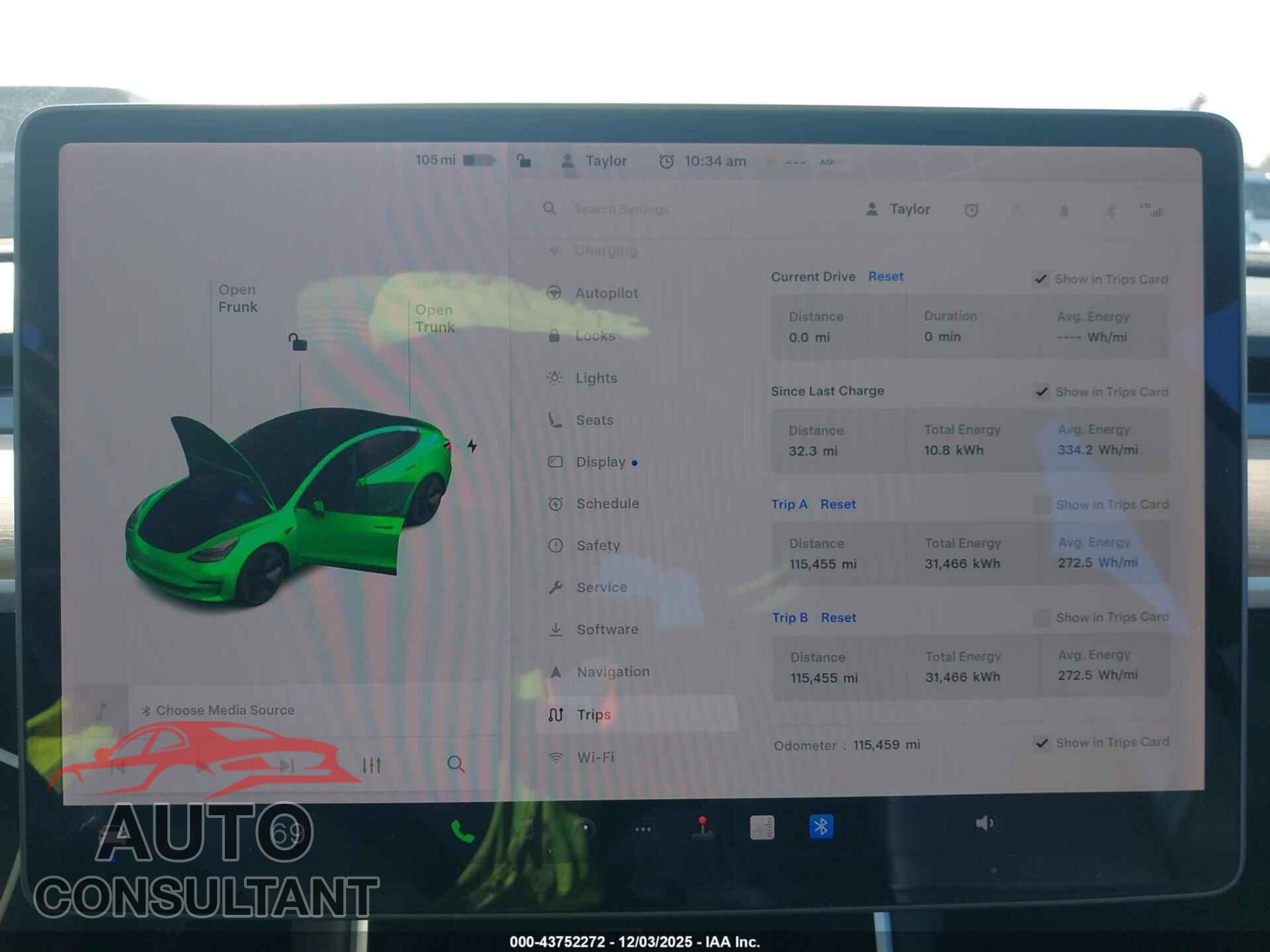 TESLA MODEL 3 2018 - 5YJ3E1EA5JF045962