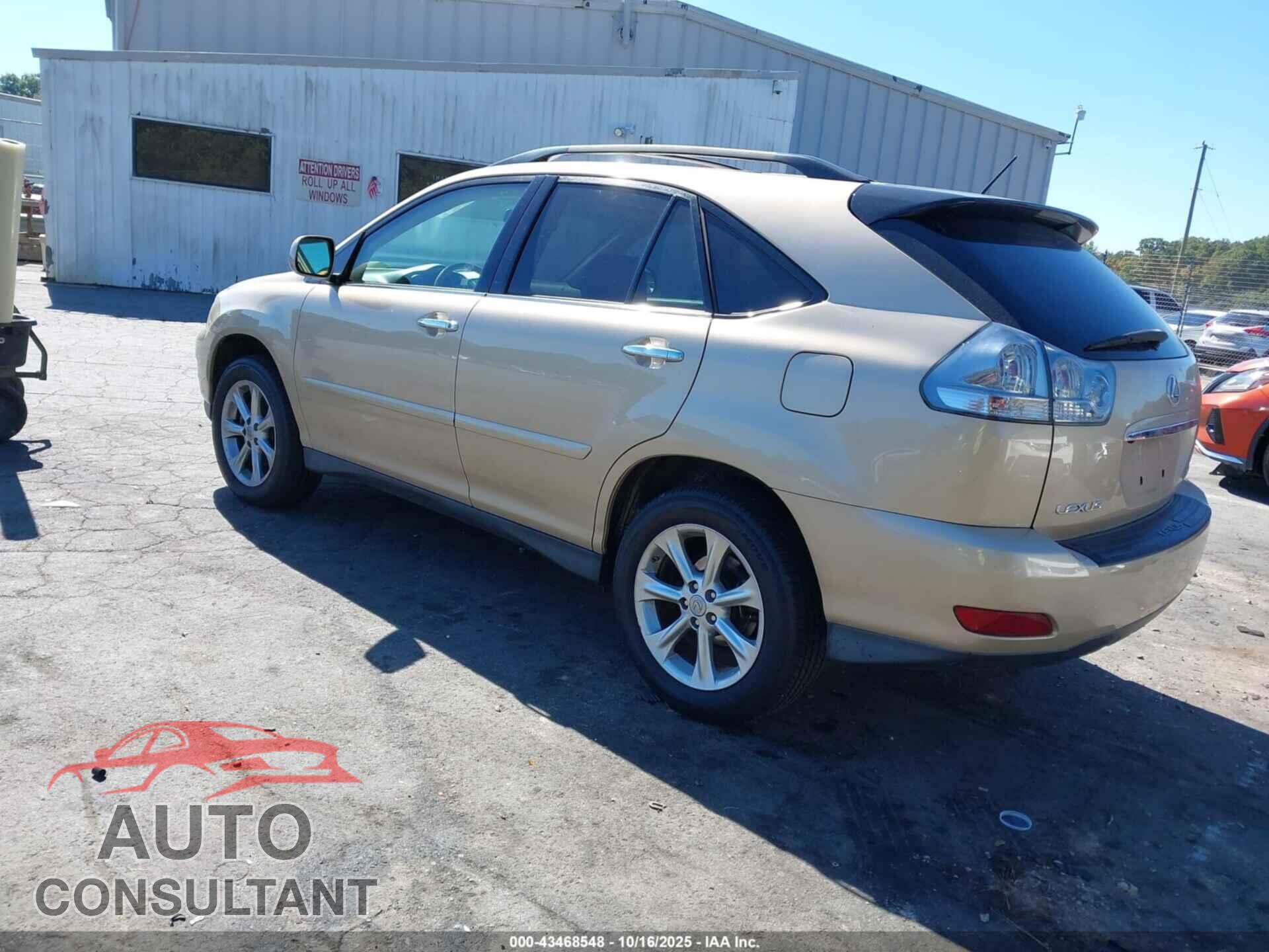 LEXUS RX 350 2009 - 2T2GK31U89C059582