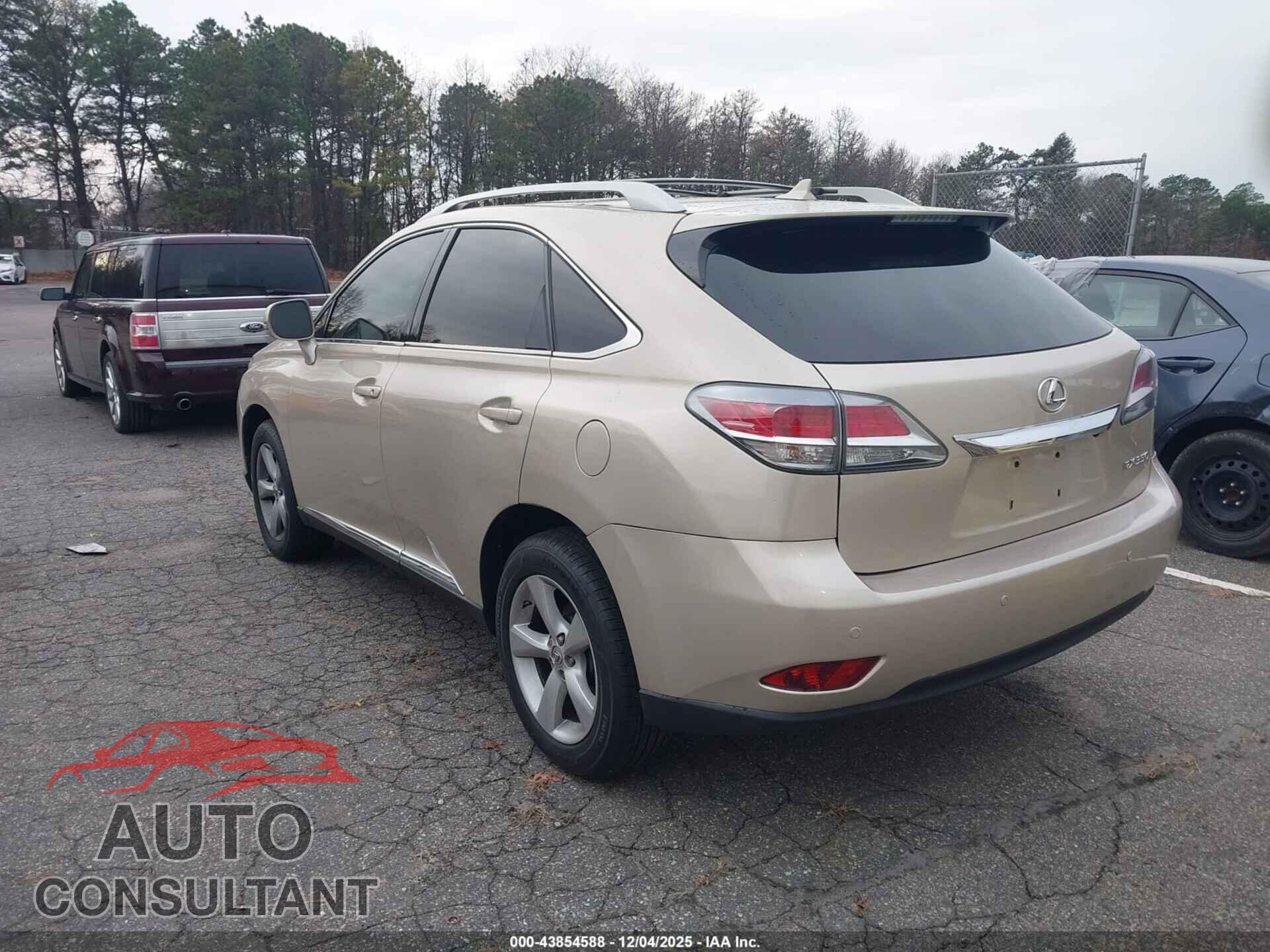 LEXUS RX 350 2013 - 2T2BK1BA4DC207822
