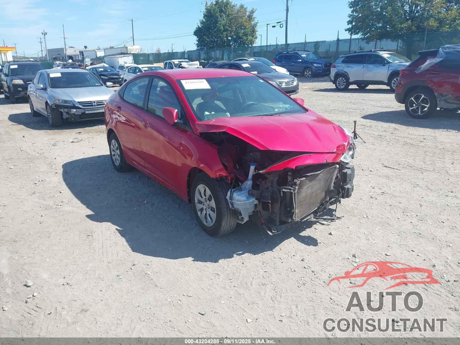 HYUNDAI ACCENT 2017 - KMHCT4AE9HU308497