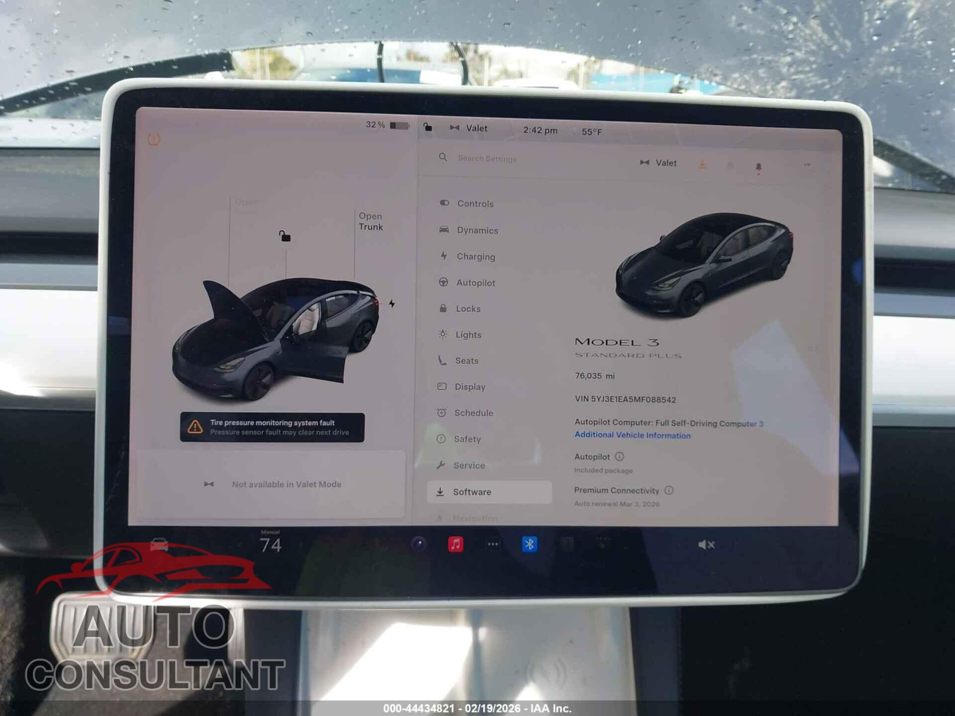 TESLA MODEL 3 2021 - 5YJ3E1EA5MF088542