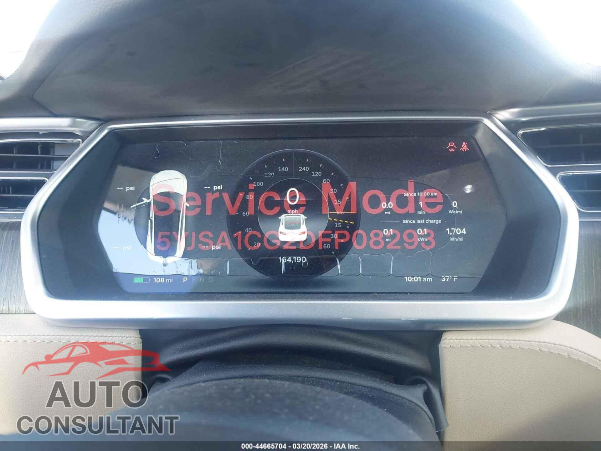 TESLA MODEL S 2013 - 5YJSA1CG2DFP08293