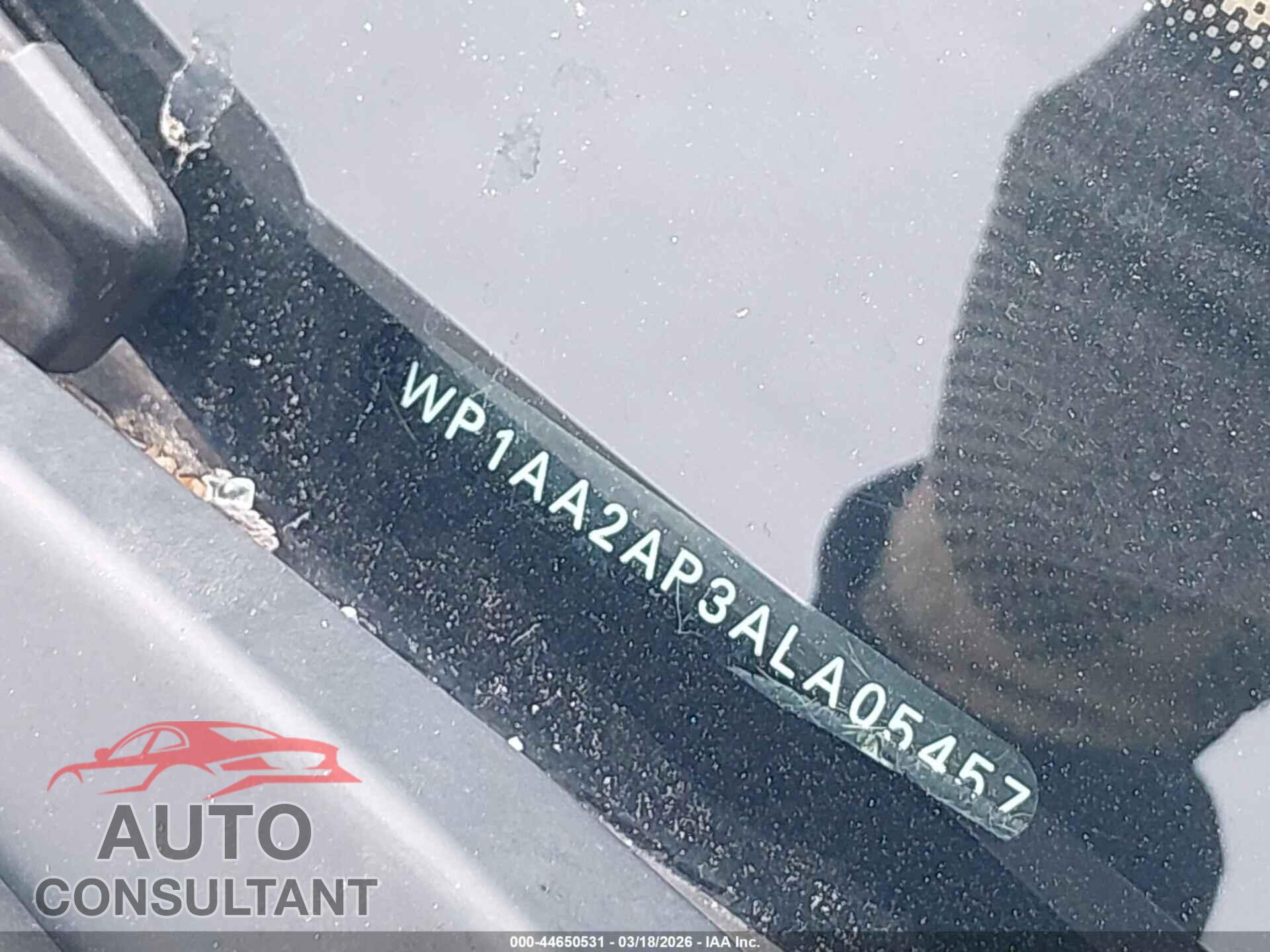 PORSCHE CAYENNE 2010 - WP1AA2AP3ALA05457