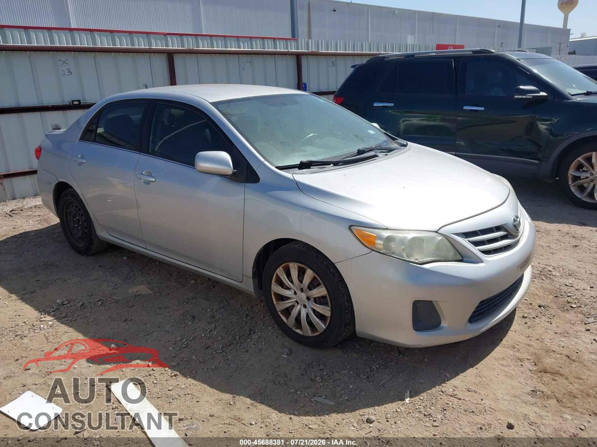 TOYOTA COROLLA 2013 - 5YFBU4EE9DP093511